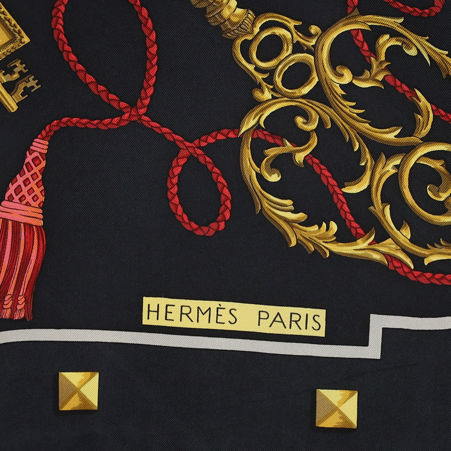 Hermès Les Clefs Silk Scarf