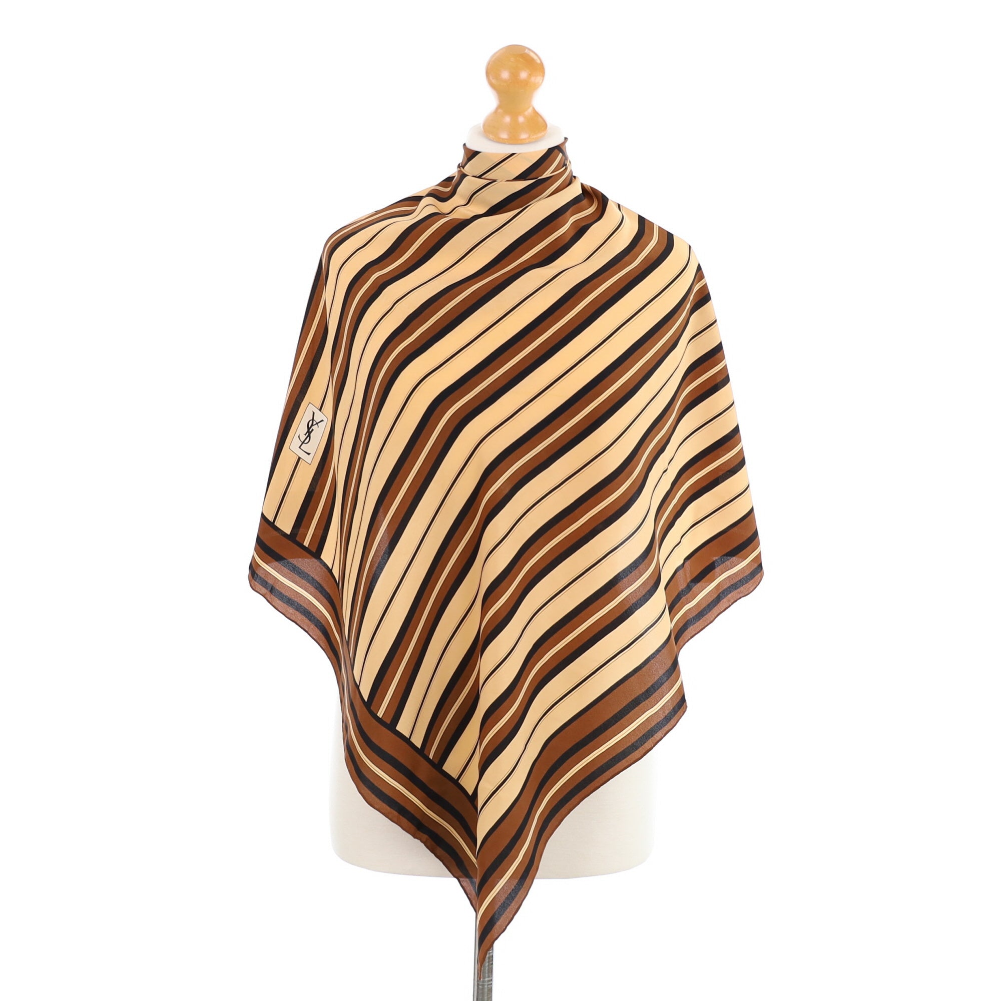 1970s Yves Saint Laurent Vintage Silk Scarf