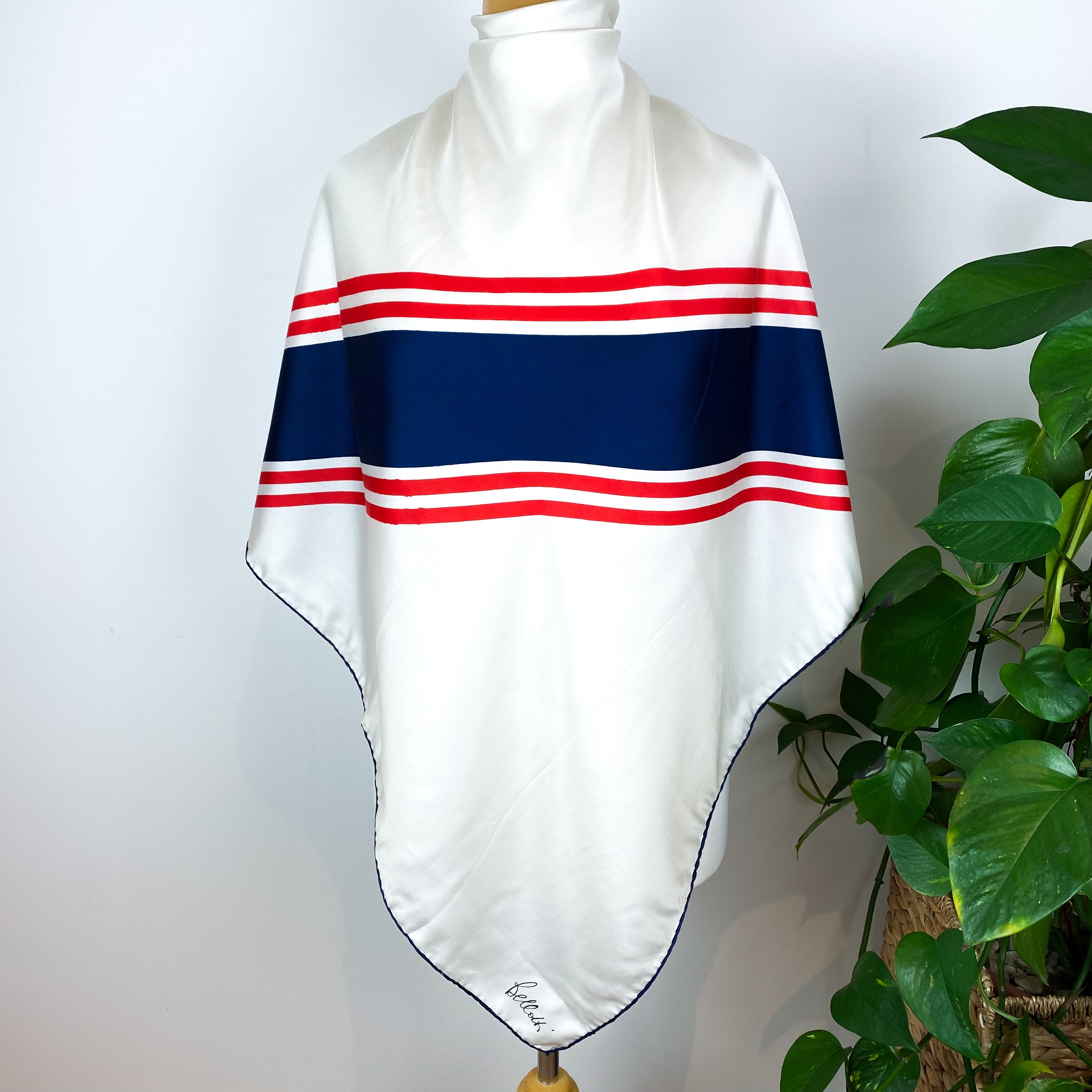 1970s Bellotti Italian Vintage Silk Scarf