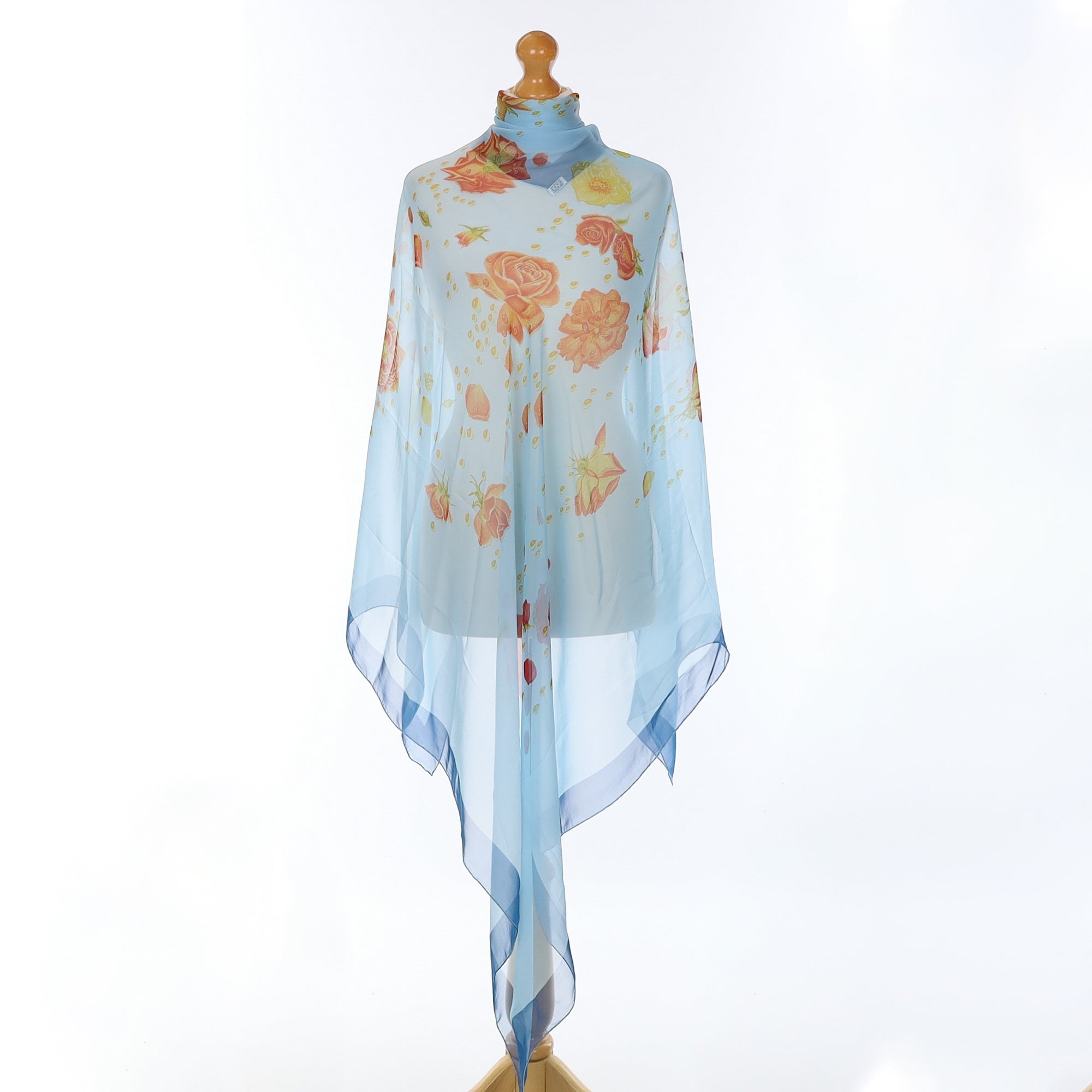 Brand New Hermès Rosée Mousseline  140 Silk Scarf