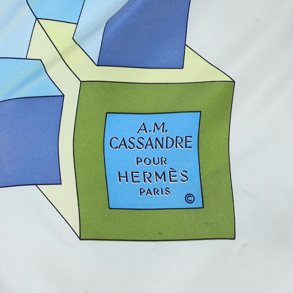 Rare Hermès Perspective Silk Scarf