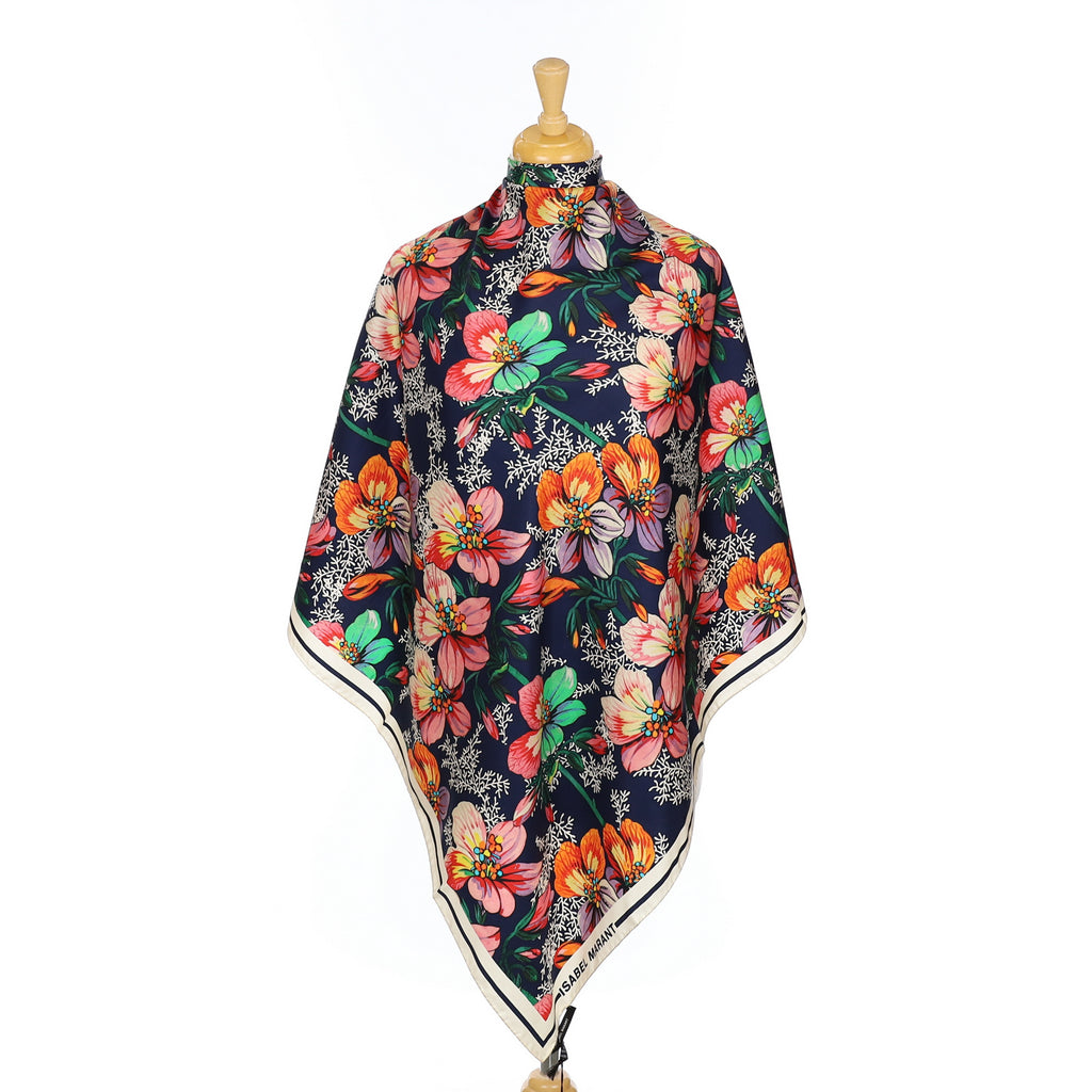 Brand New Isabel Marant Colourful Floral Designer Silk Scarf