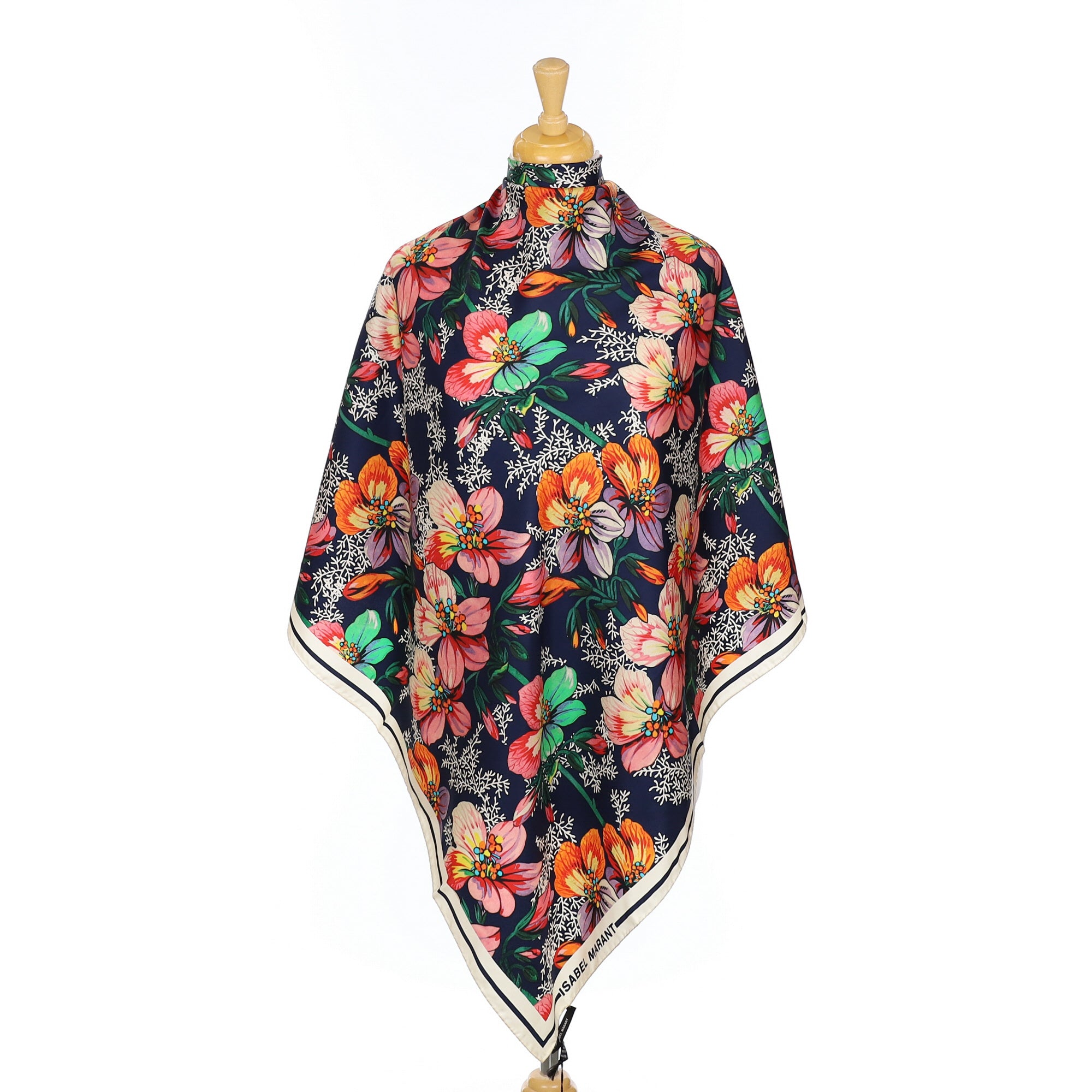 Brand New Isabel Marant Colourful Floral Designer Silk Scarf