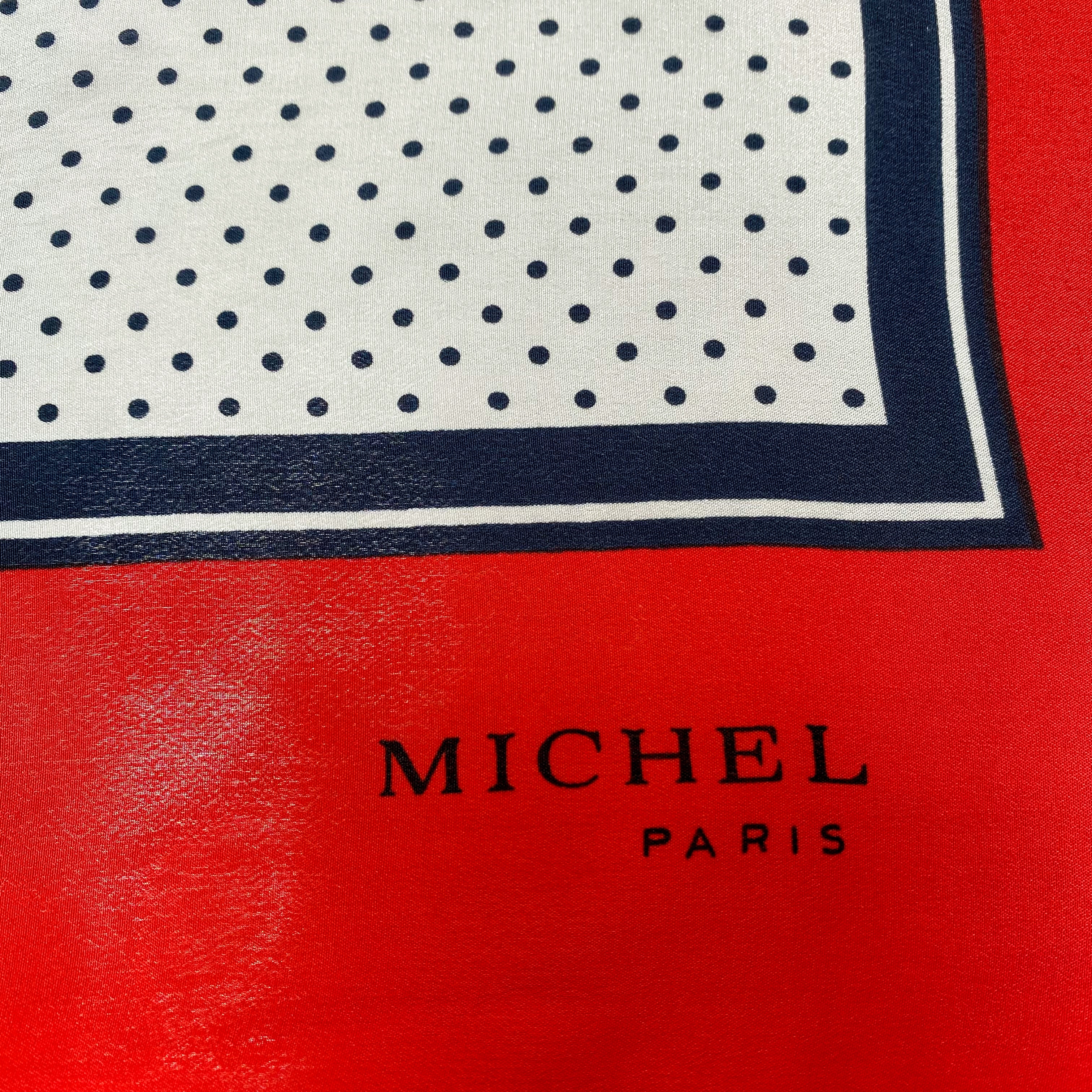 1970s Michel Paris Vintage Silk Scarf