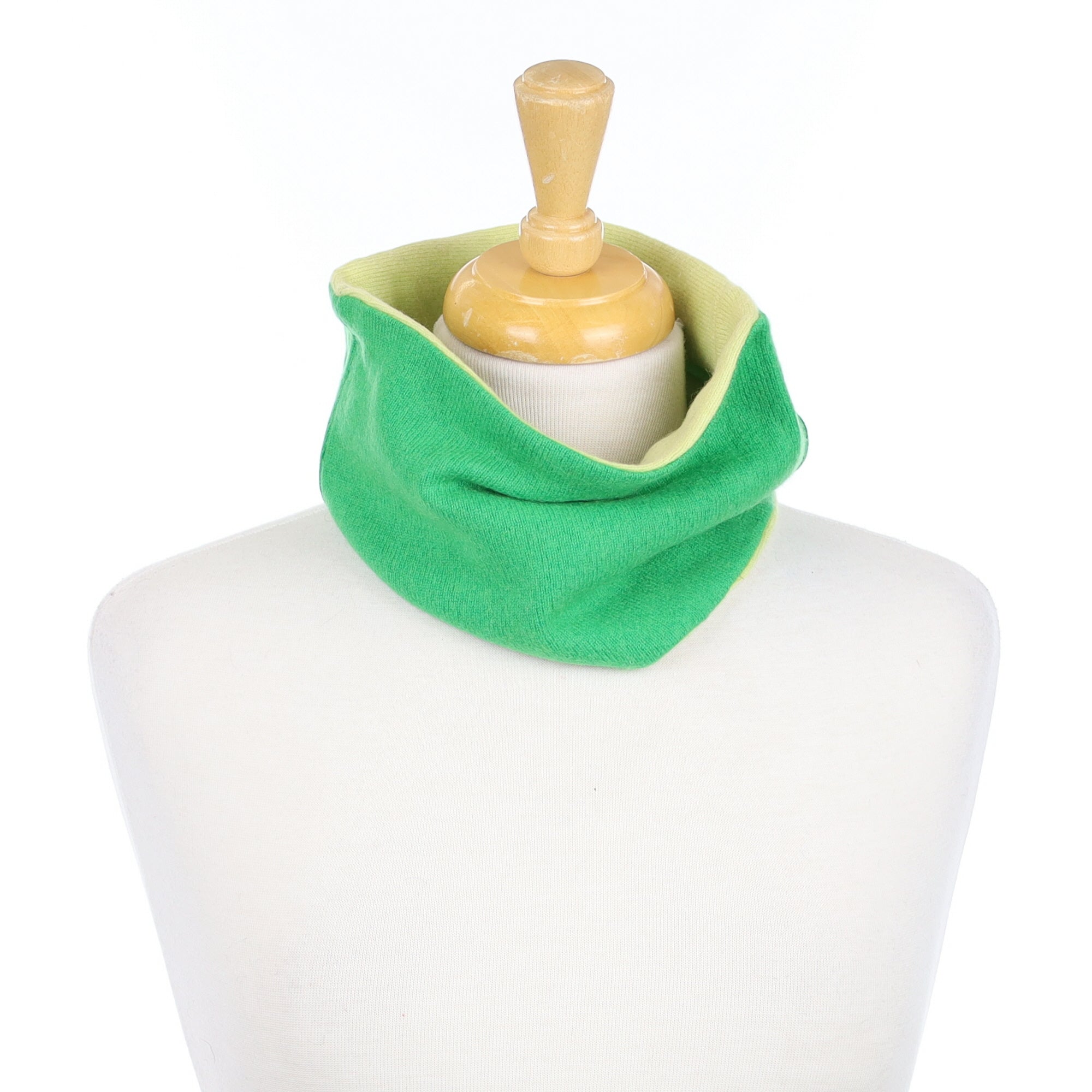 Bright Green and Yellow Neck Warmer