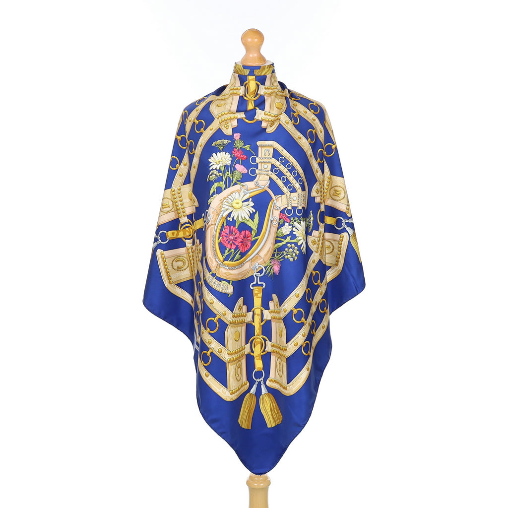 Hermès Aux Champs Silk Scarf