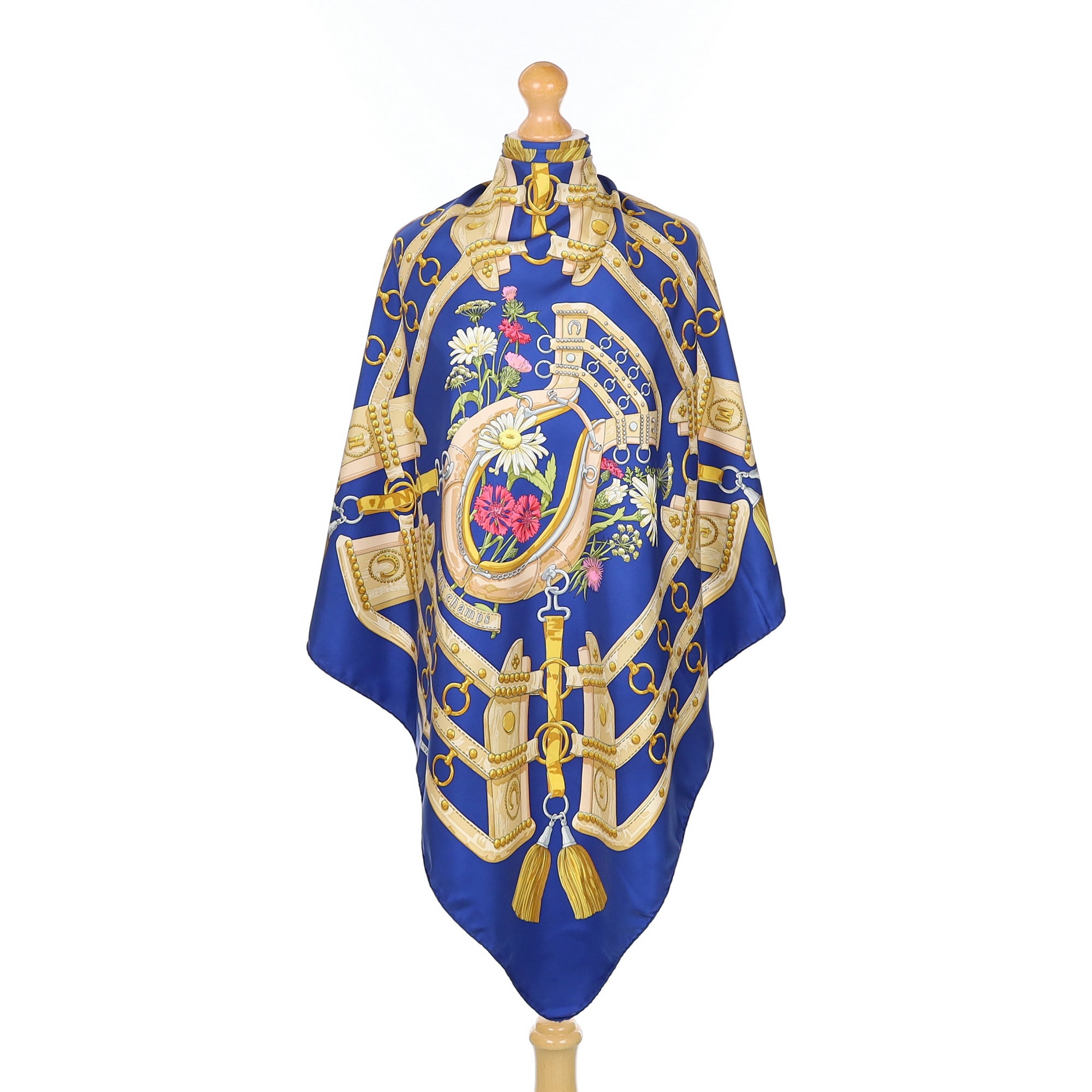 Hermès Aux Champs Silk Scarf