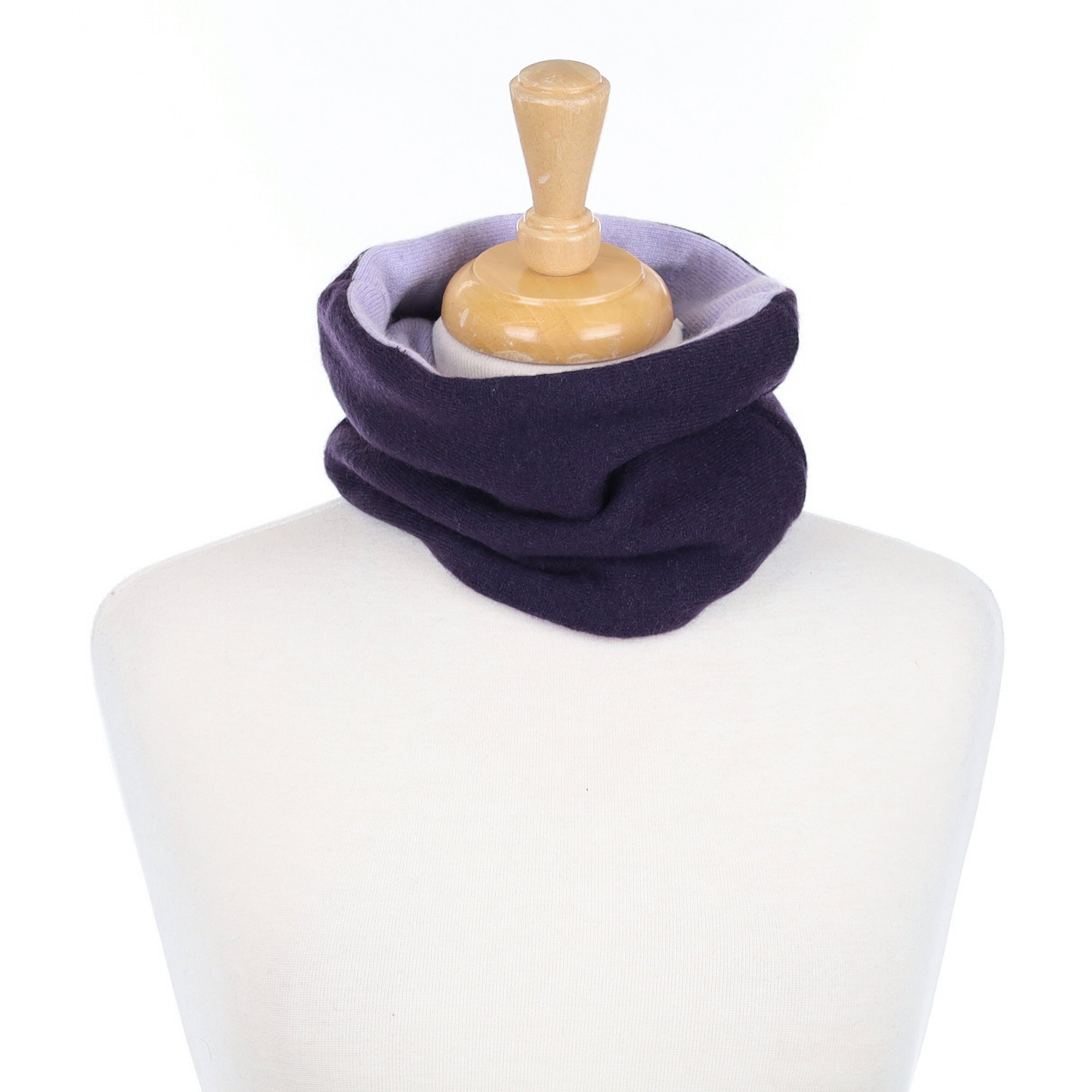 Lavender Purple and Plum Purple Neck Warmer