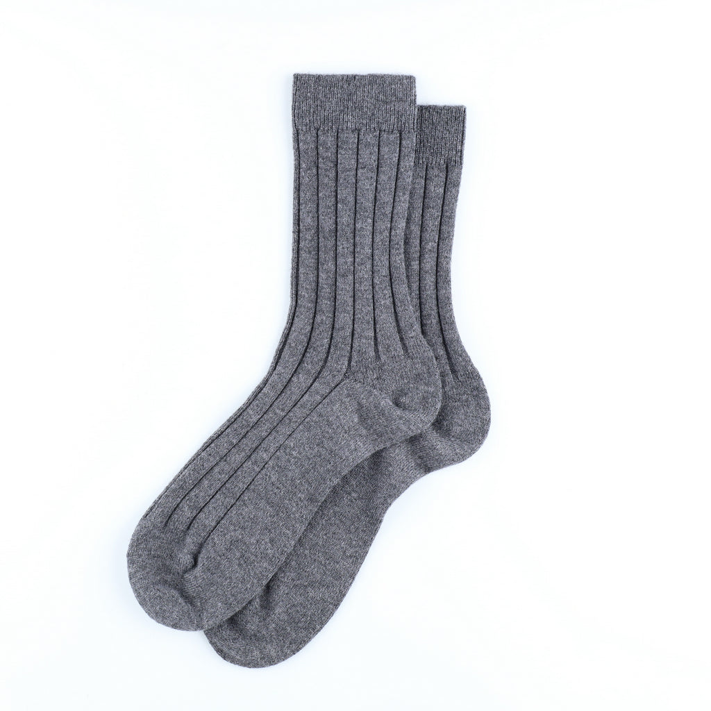 Men’s Brand New Scottish Slate Grey Cashmere Every Day Socks UK 7-9