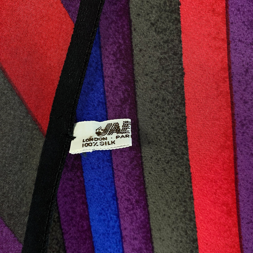 Jaeger Striped Long Silk Scarf