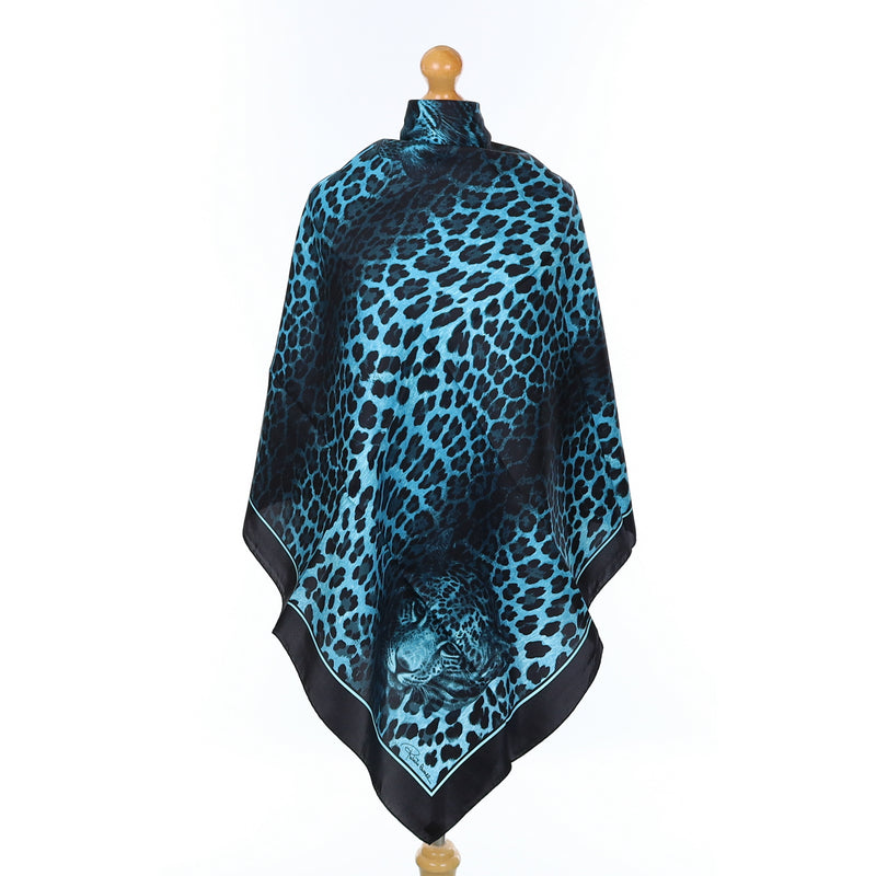 Brand New Roberto Cavalli Animal Print Silk Scarf