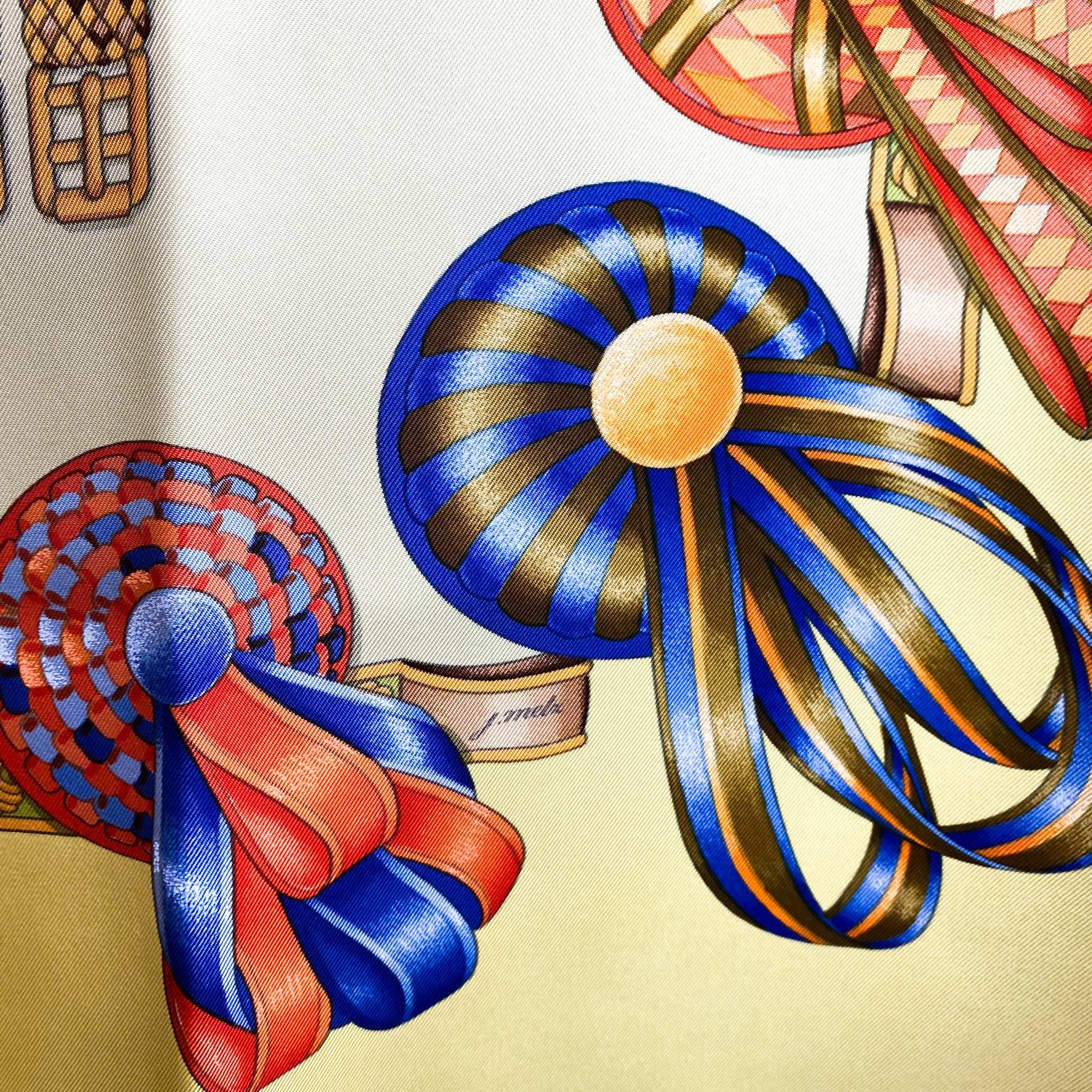 Boxed Hermes Les Rubens du Cheval Vintage Silk Scarf
