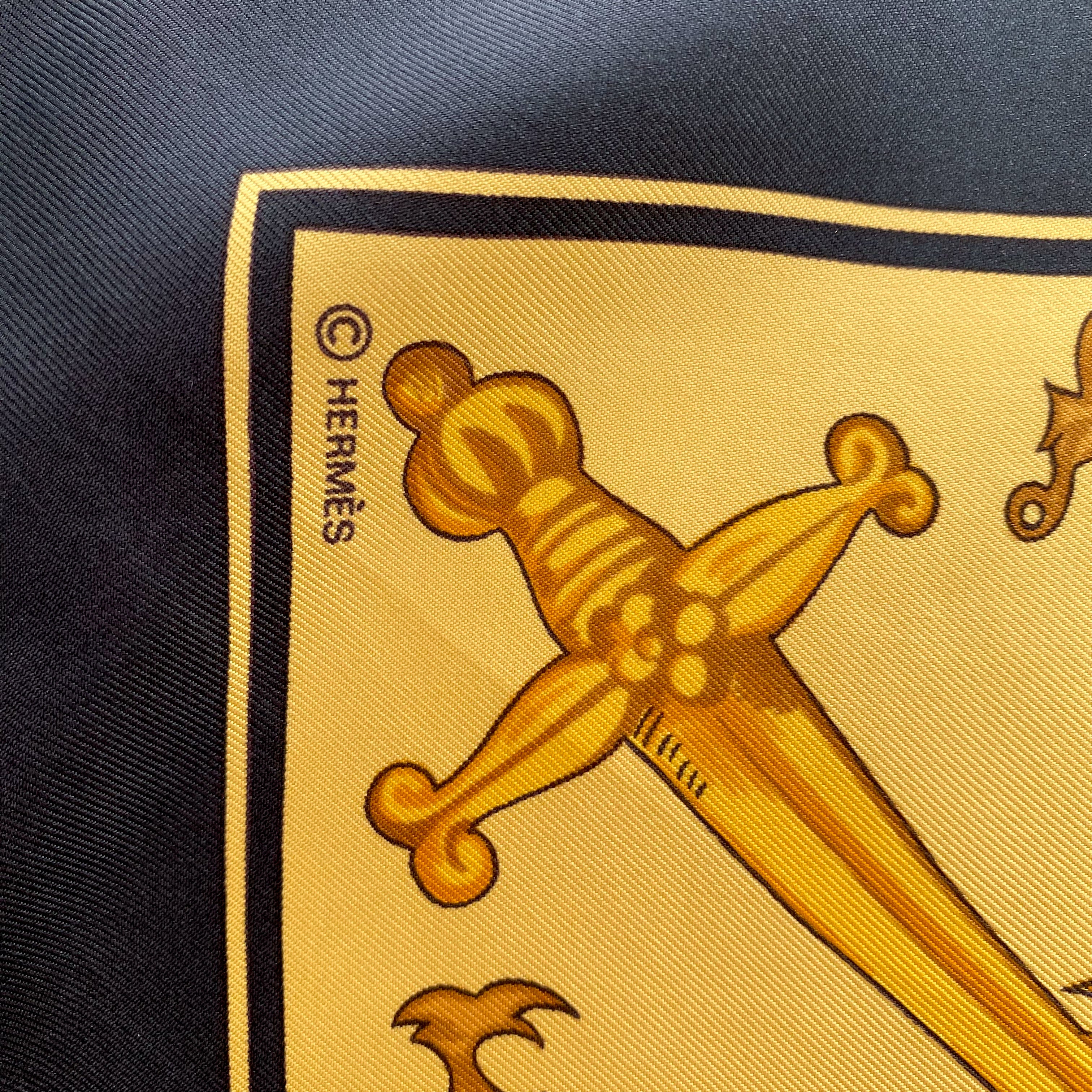 Hermès Le Tarot Designer Silk Scarf
