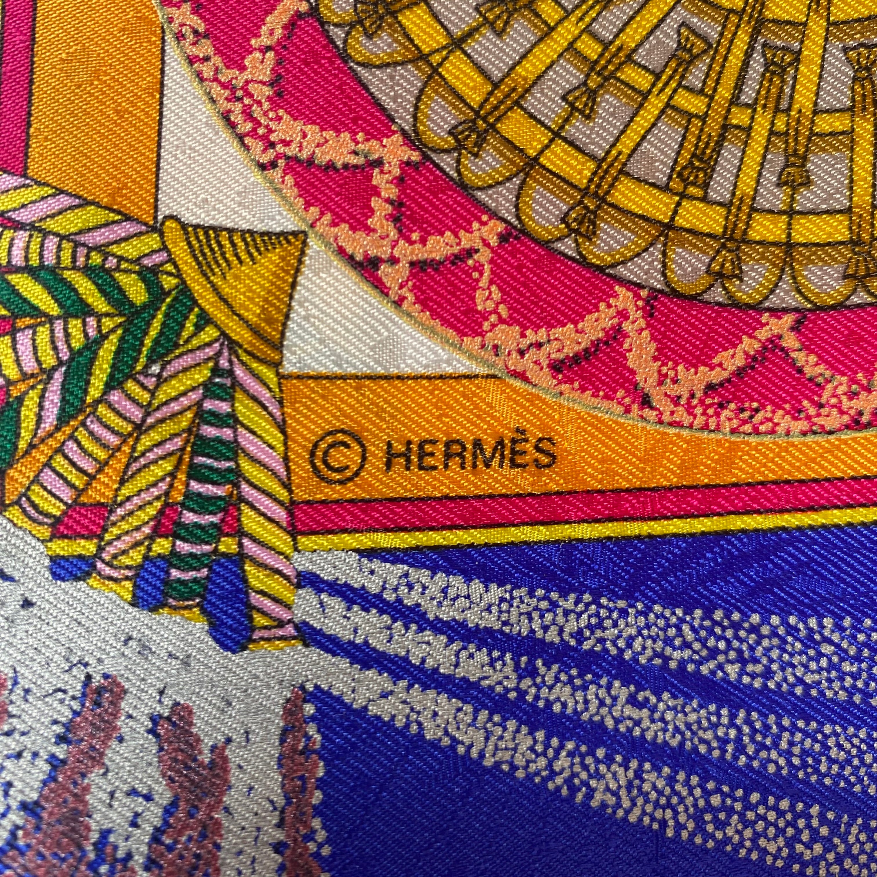 Brand New Boxed Hermes Feux D’ artifice Silk Scarf