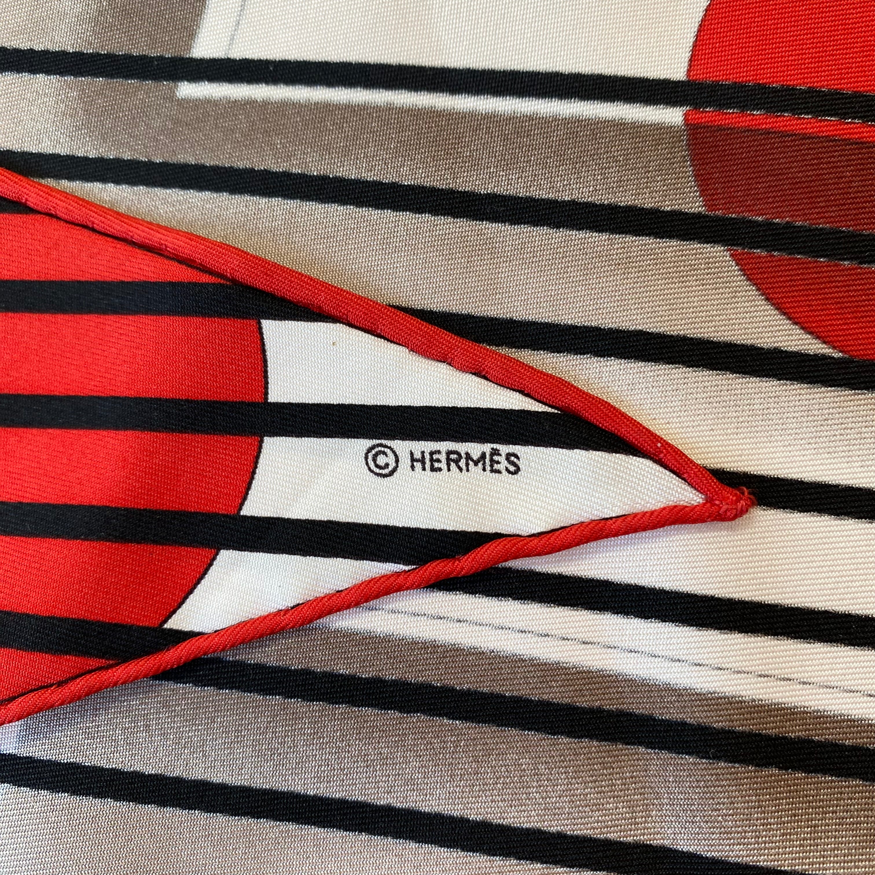 Hermès H20 Lozenge Silk Scarf Rare