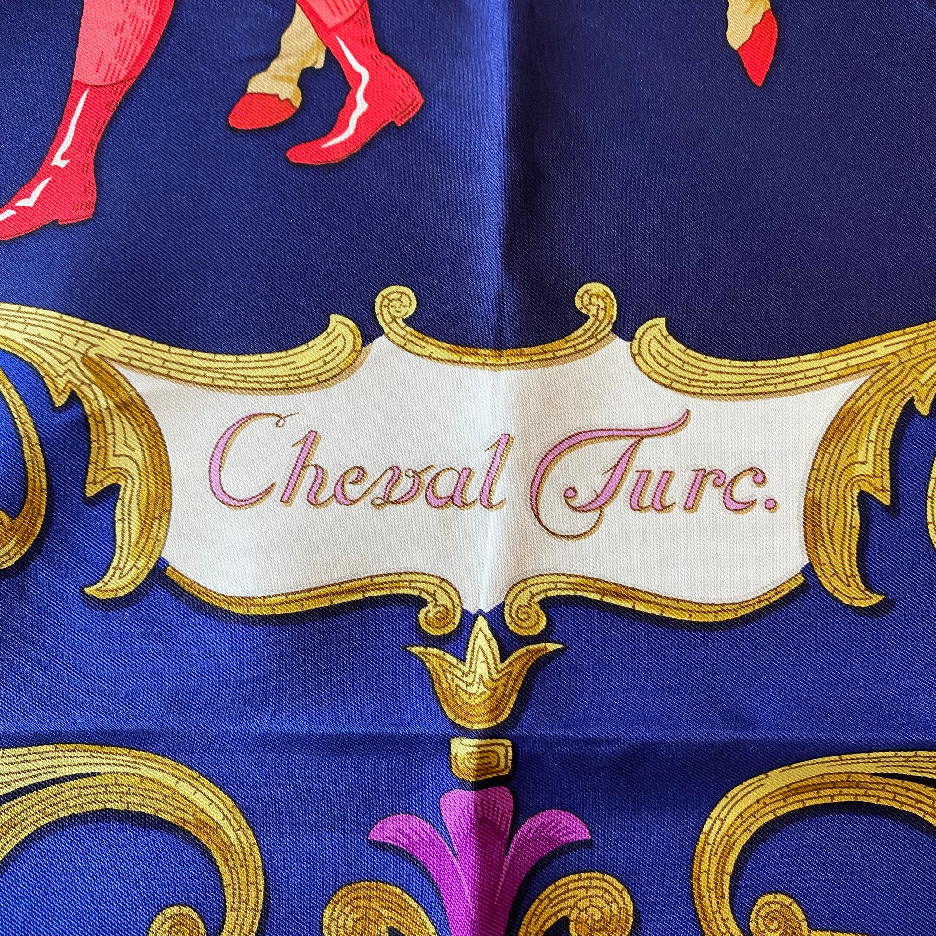 Hermès Cheval Turc Silk Scarf
