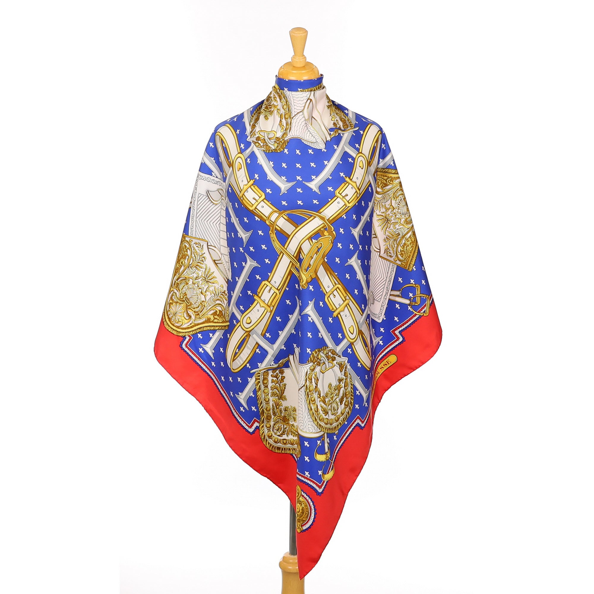 Pristine Hermès Selles a Housse Silk Scarf