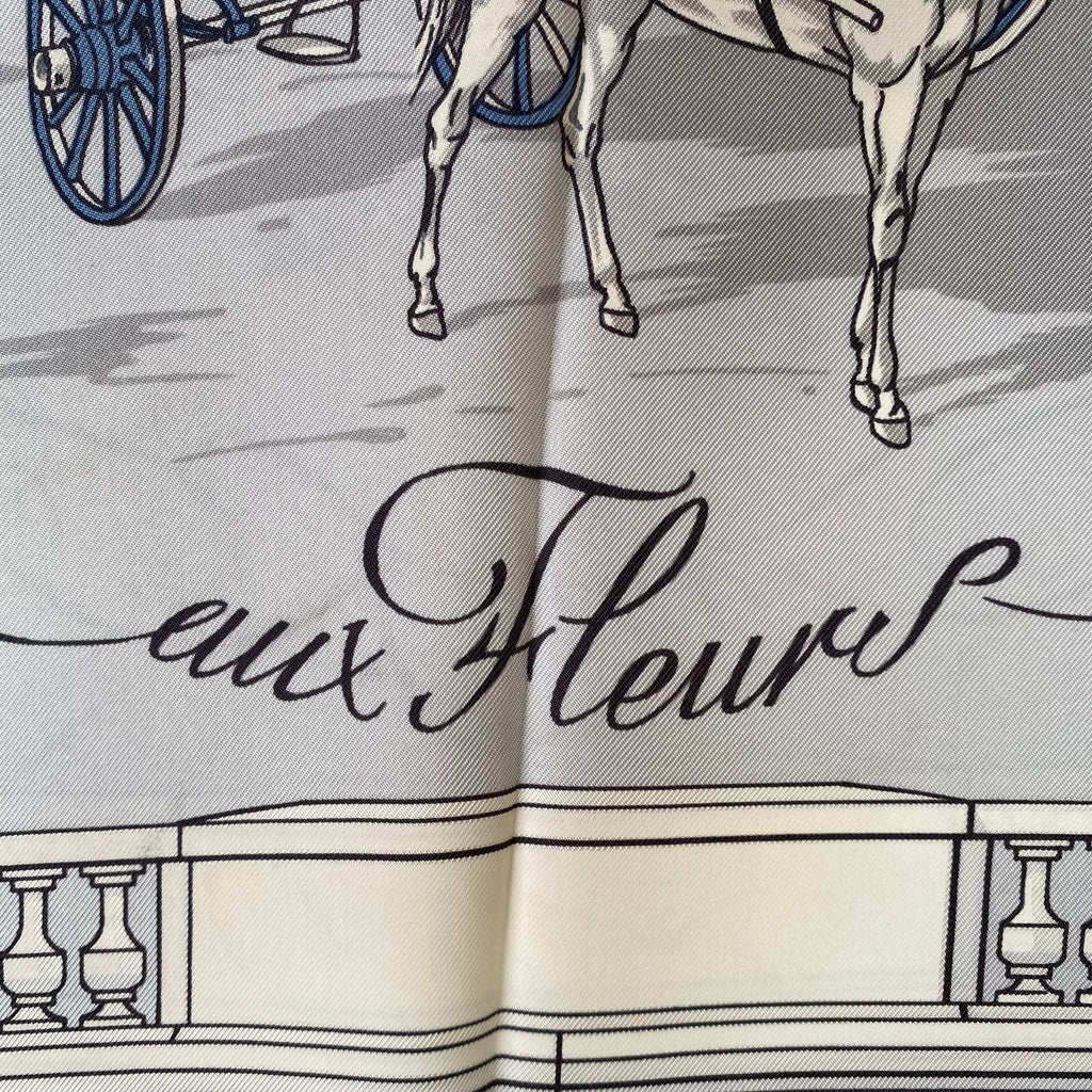 Hermès Quai Aux Fleurs Designer Silk Scarf