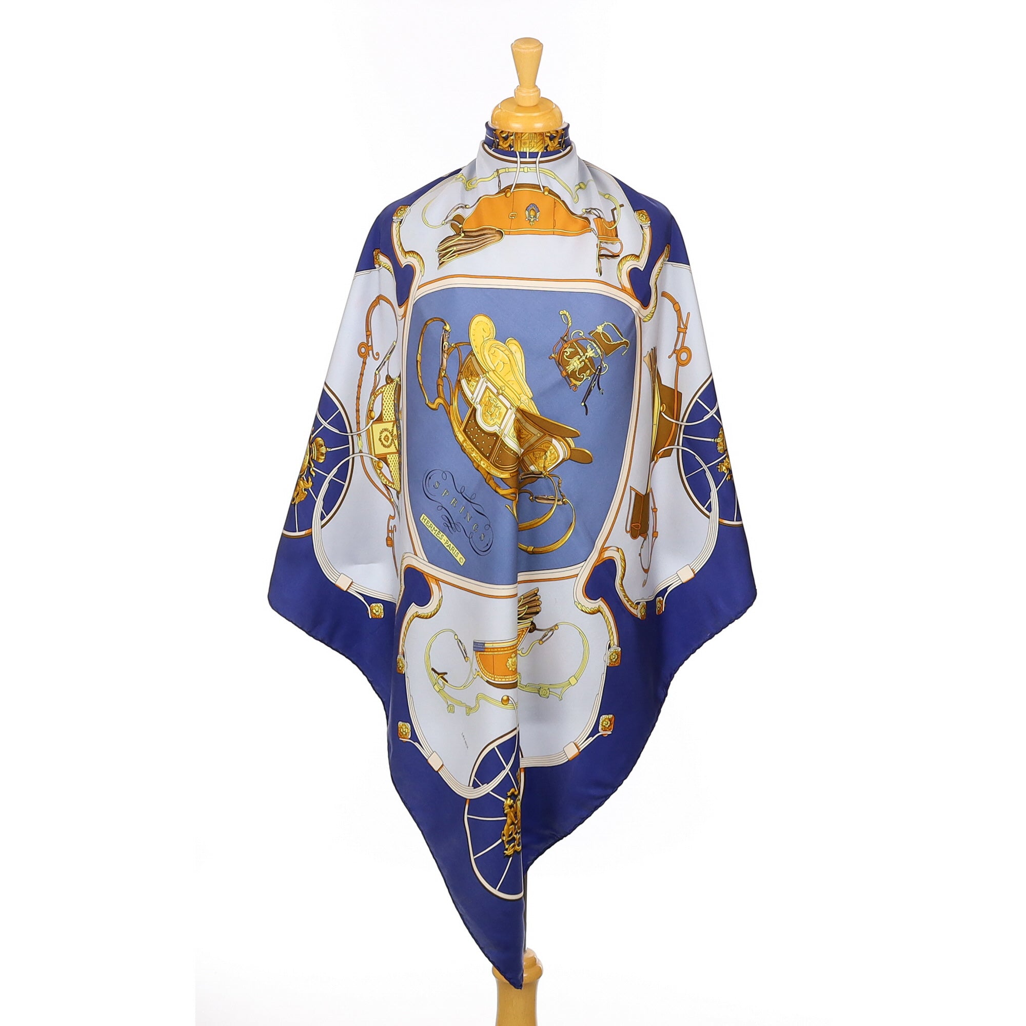 Hermès Springs Silk Scarf