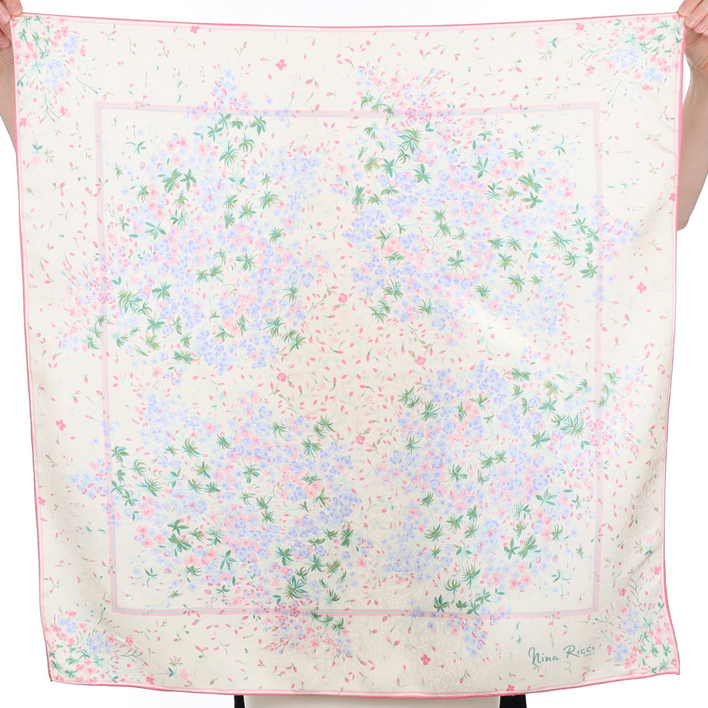 1980’s Nina Ricci Vintage Floral Silk Scarf