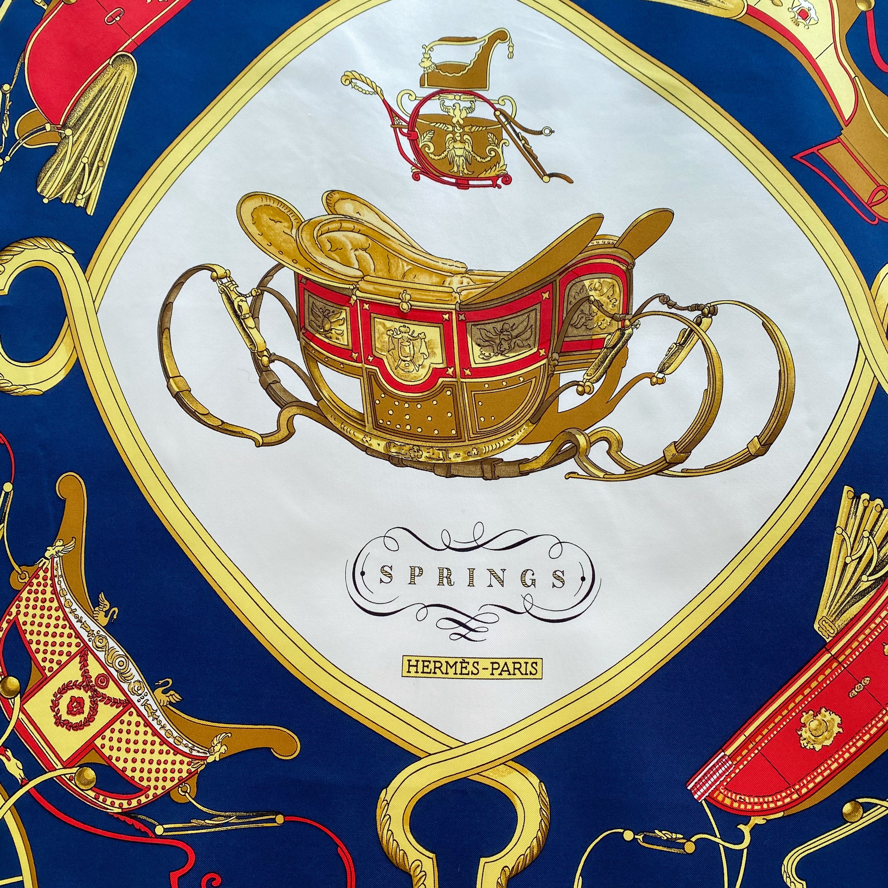 Hermès Springs Silk Scarf