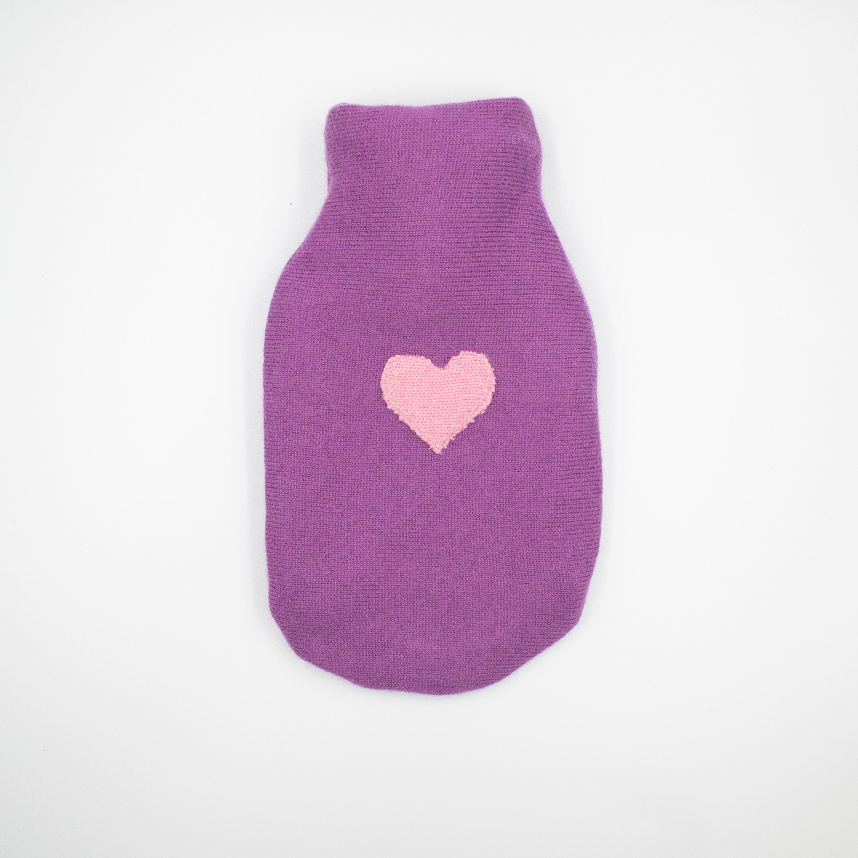 Magenta Purple Cashmere Small Hot Water Bottle