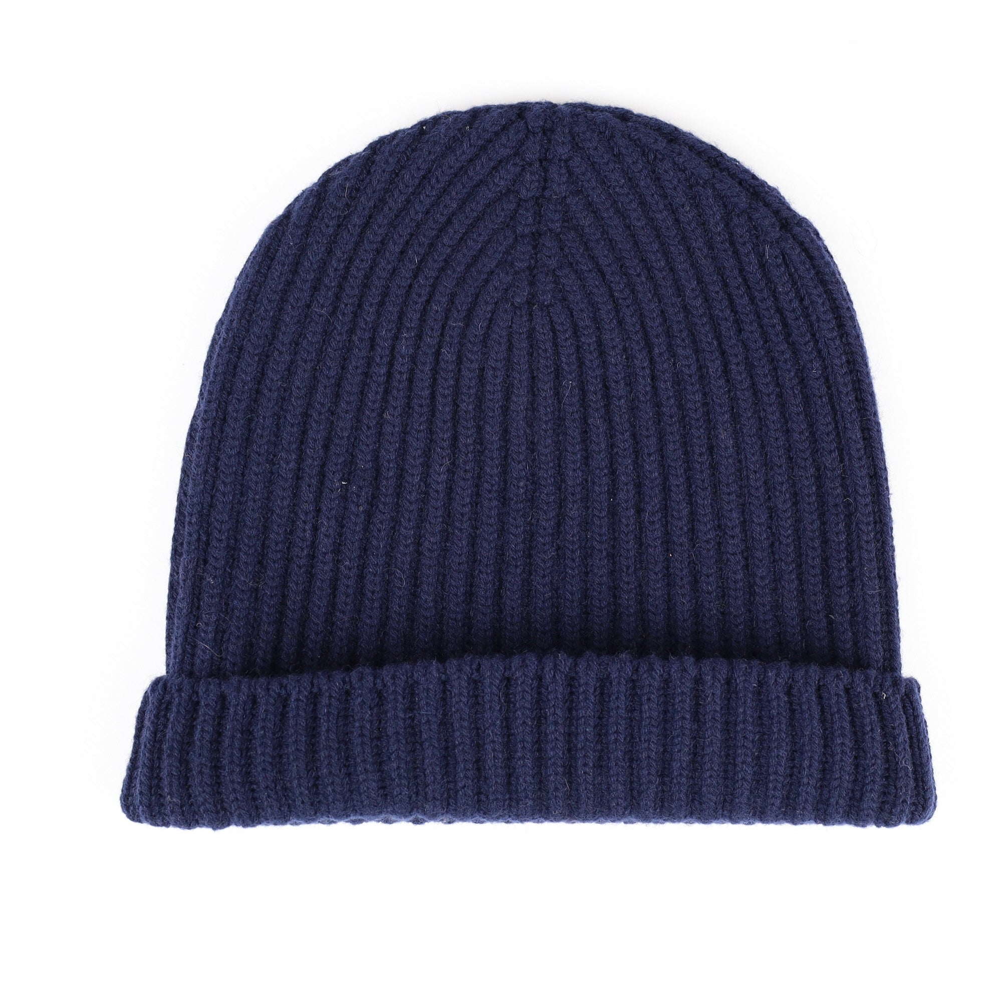 Scottish Navy Luxury Chunky Cashmere Beanie Hat