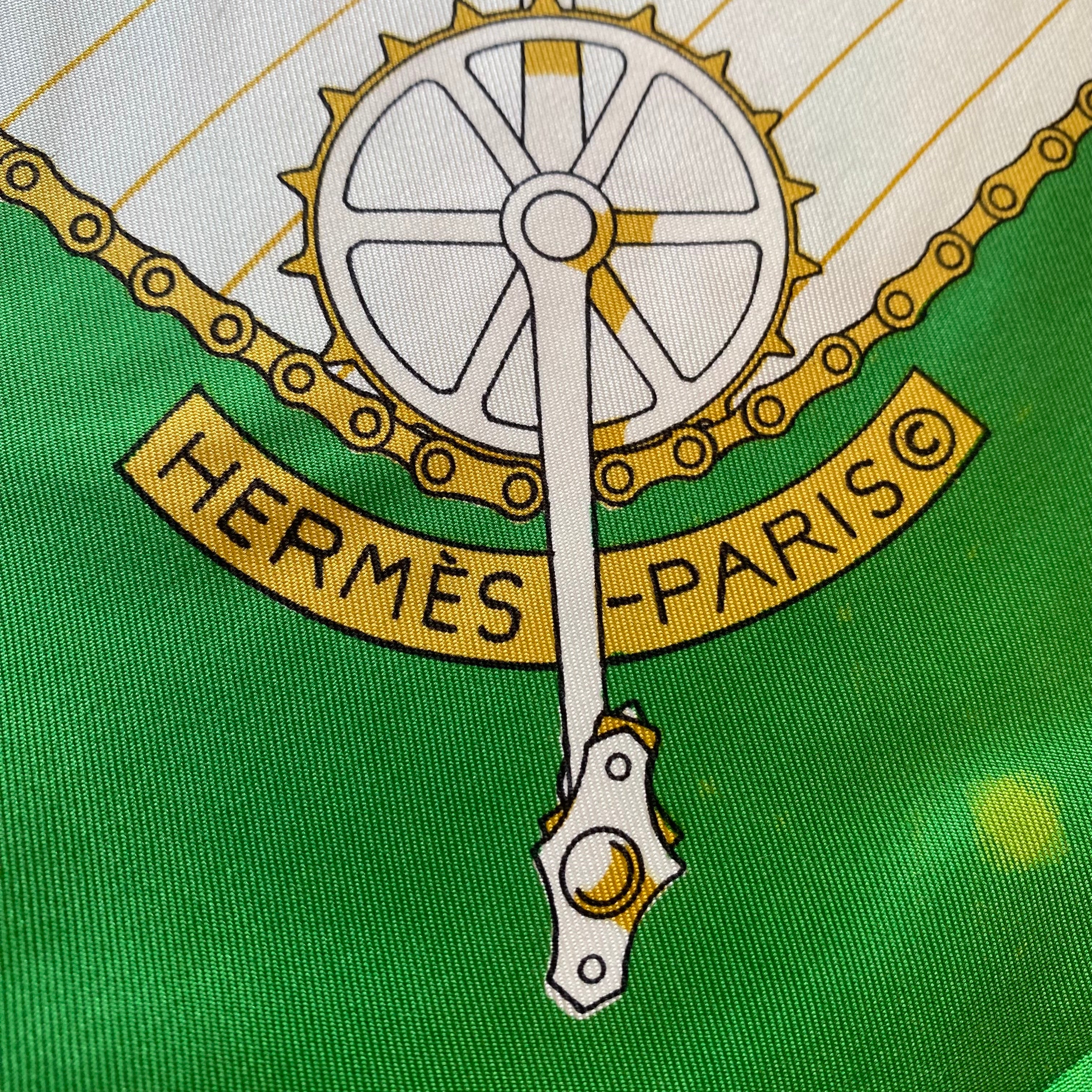 Hermès Les Bécanes Silk Scarf