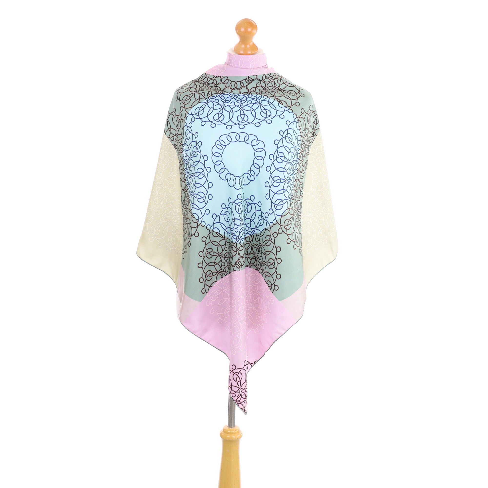 Colourful Abstract Silk Scarf