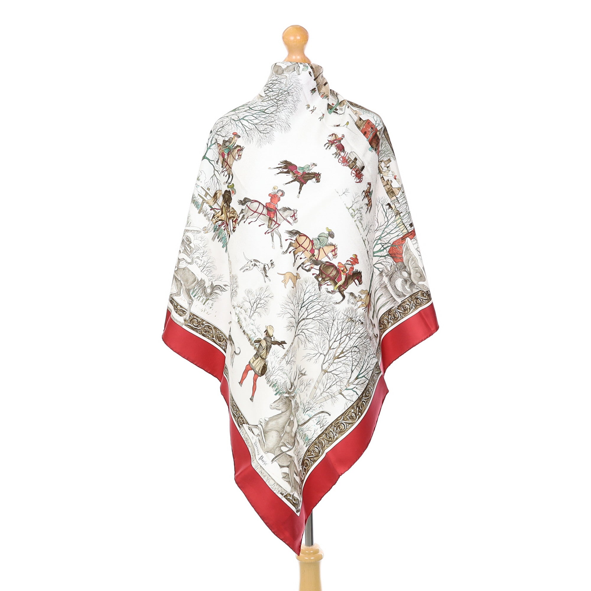 Pristine Hermès L’hiver Silk Scarf