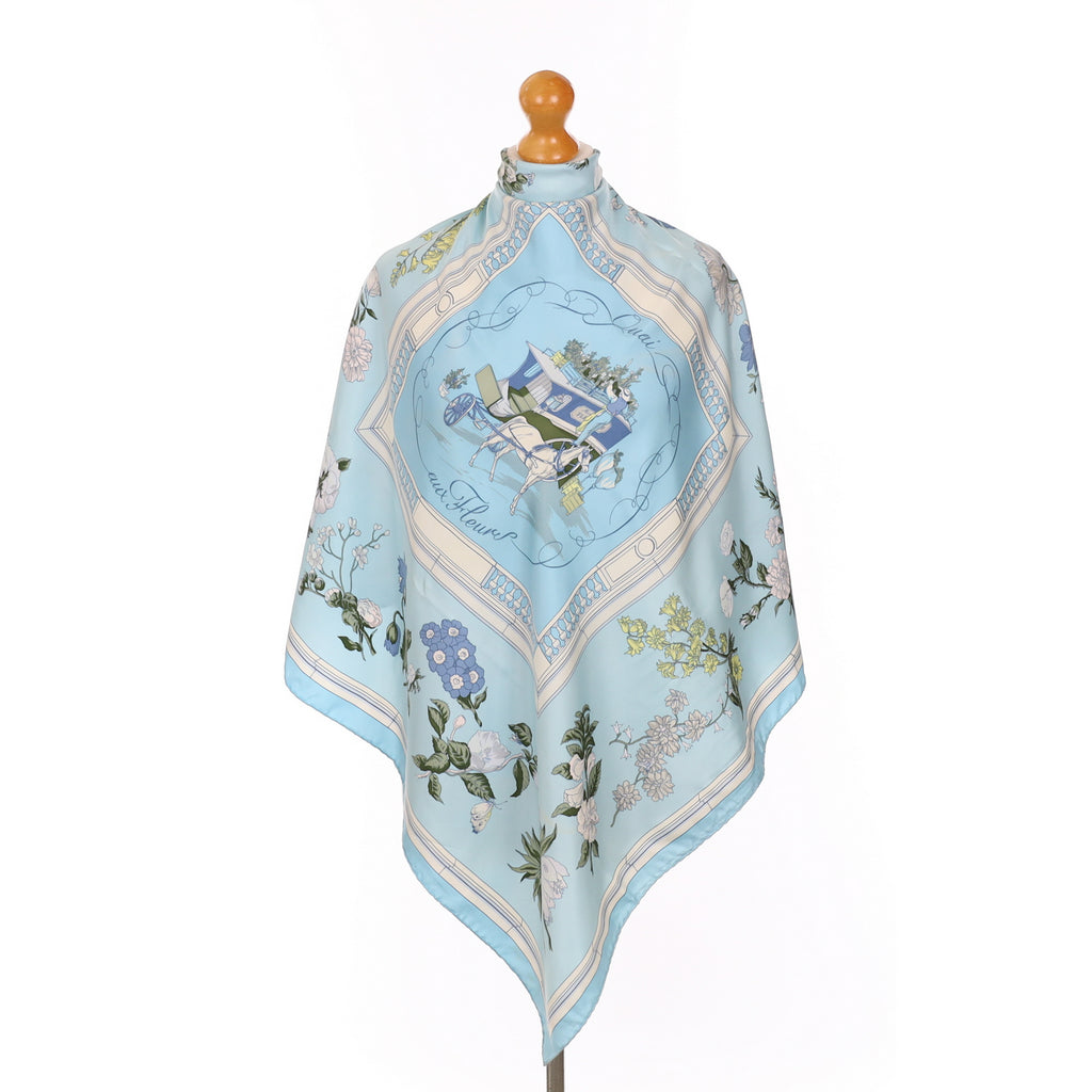 Hermès Quai aux Fleurs Silk Scarf
