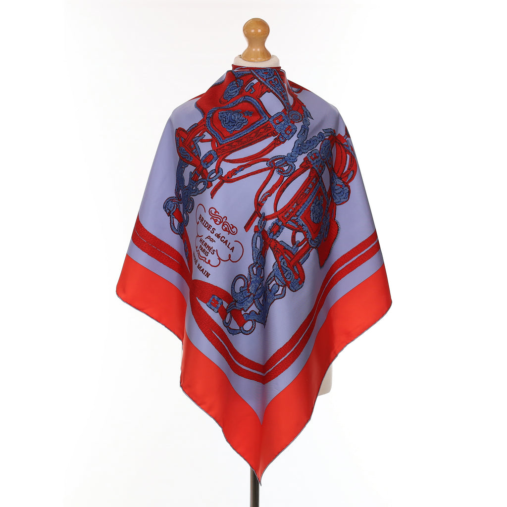 Hermès Brides De Gala Brodé Main Silk Scarf Rare