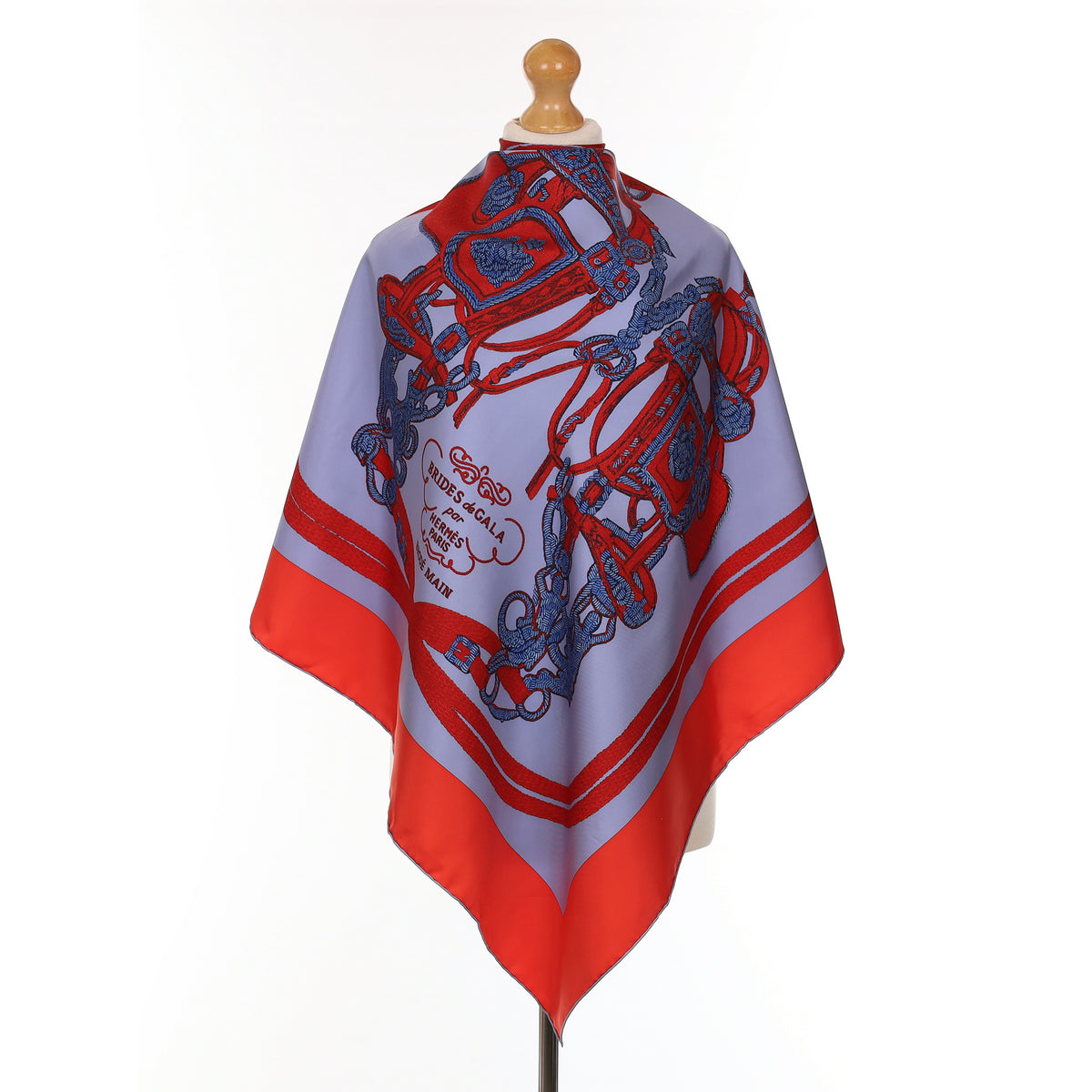 Hermès Brides De Gala Brodé Main Silk Scarf Rare