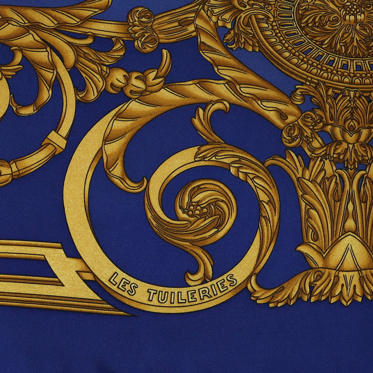 Hermès Les Tuileries Vintage Silk Scarf
