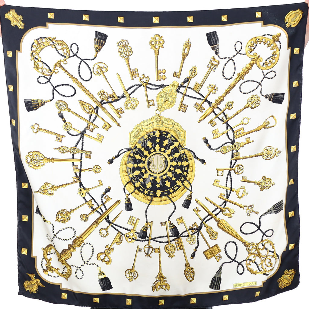Hermès Les Clefs Silk Scarf