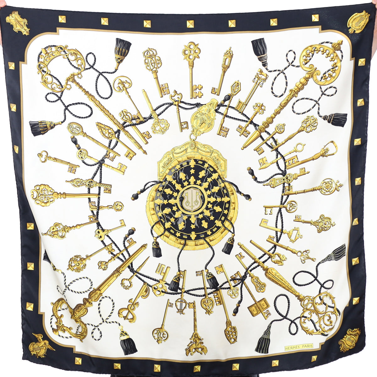 Hermès Les Clefs Silk Scarf