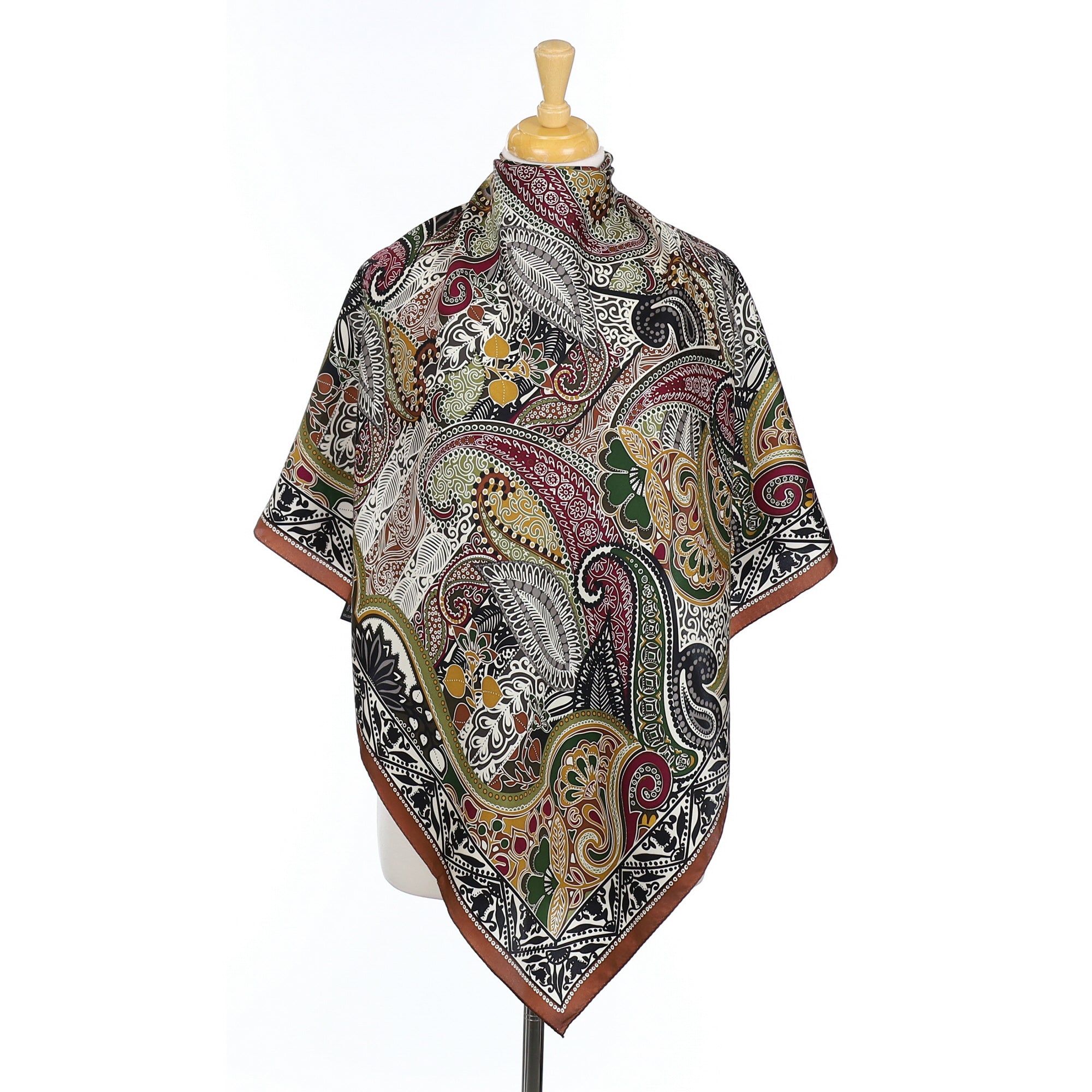 Immaculate Nicole Miller Paisley Silk Scarf