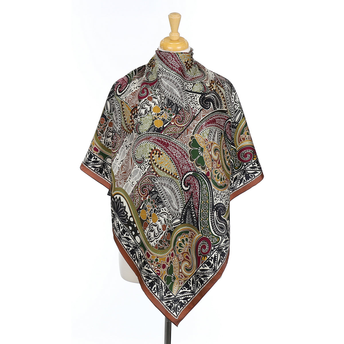 Immaculate Nicole Miller Paisley Silk Scarf