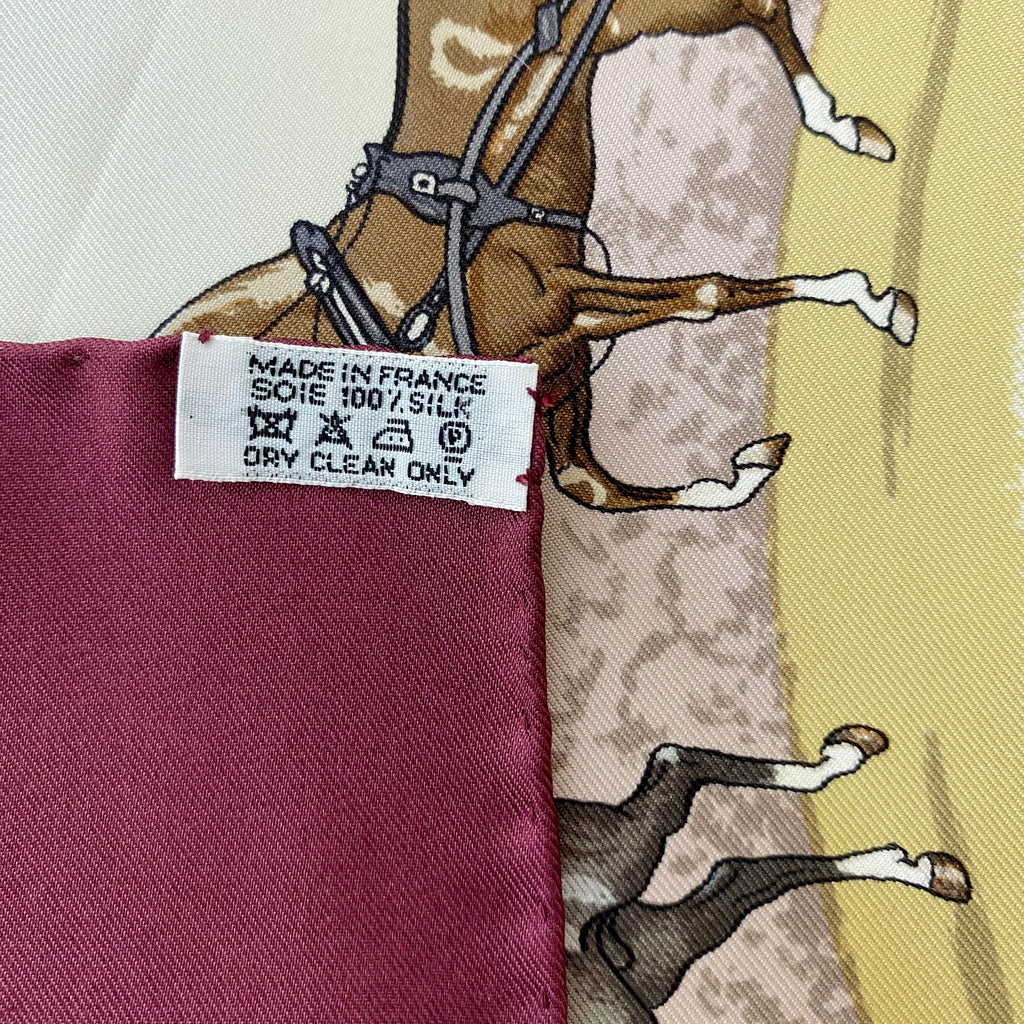 Immaculate Boxed Hermès La Promenade de Longchamps Silk Scarf