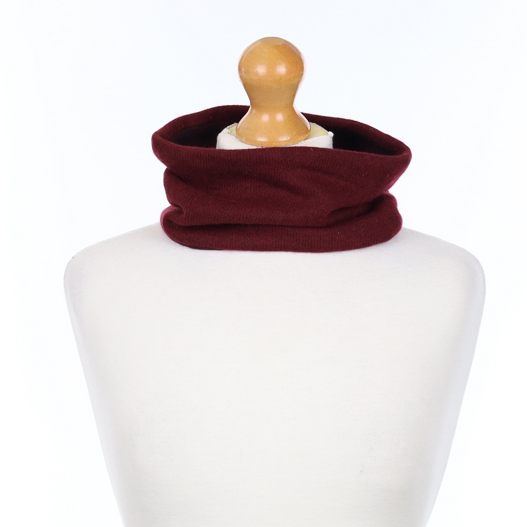 Burgundy and Deep Wine Neck Warmer
