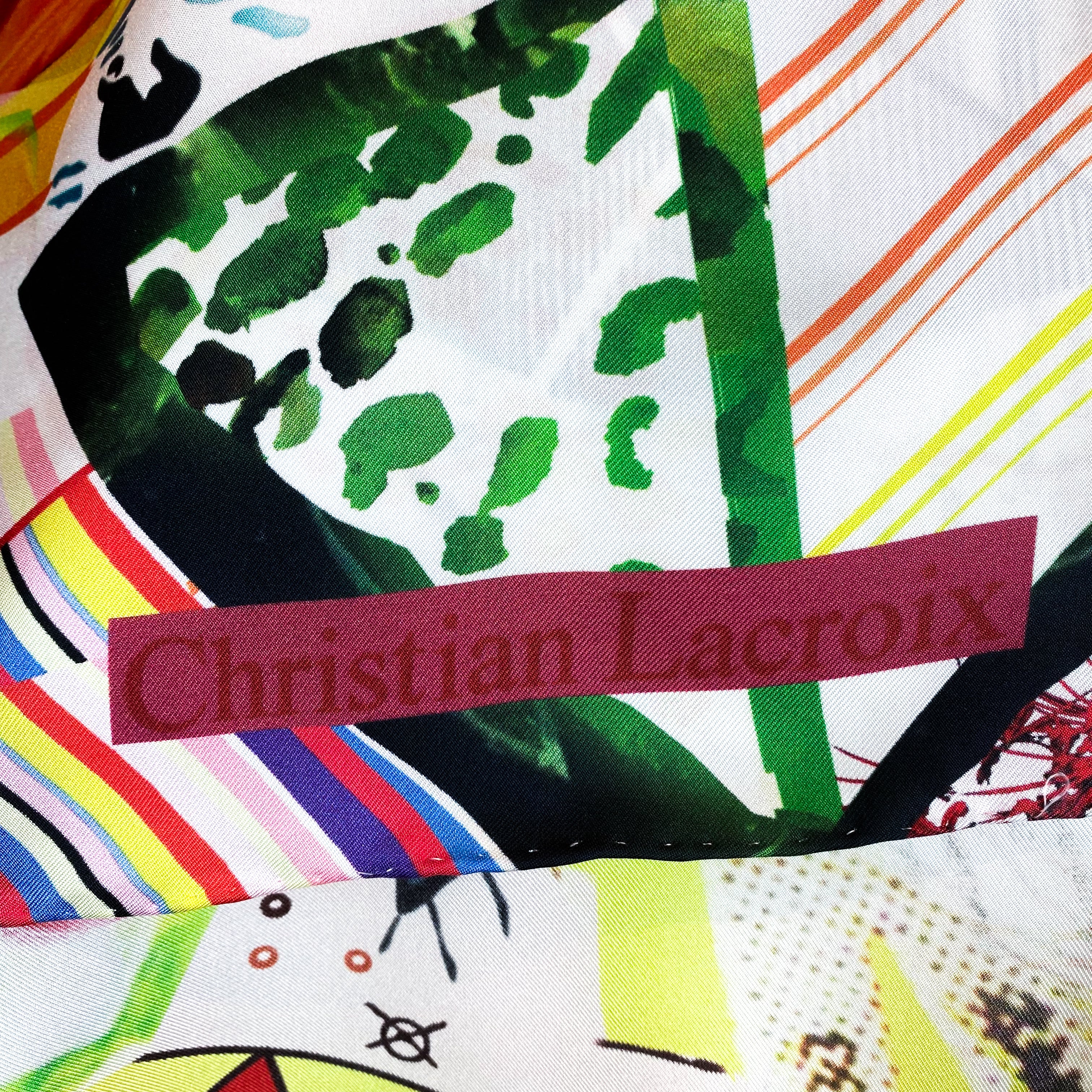 Immaculate Christian Lacroix Silk Scarf