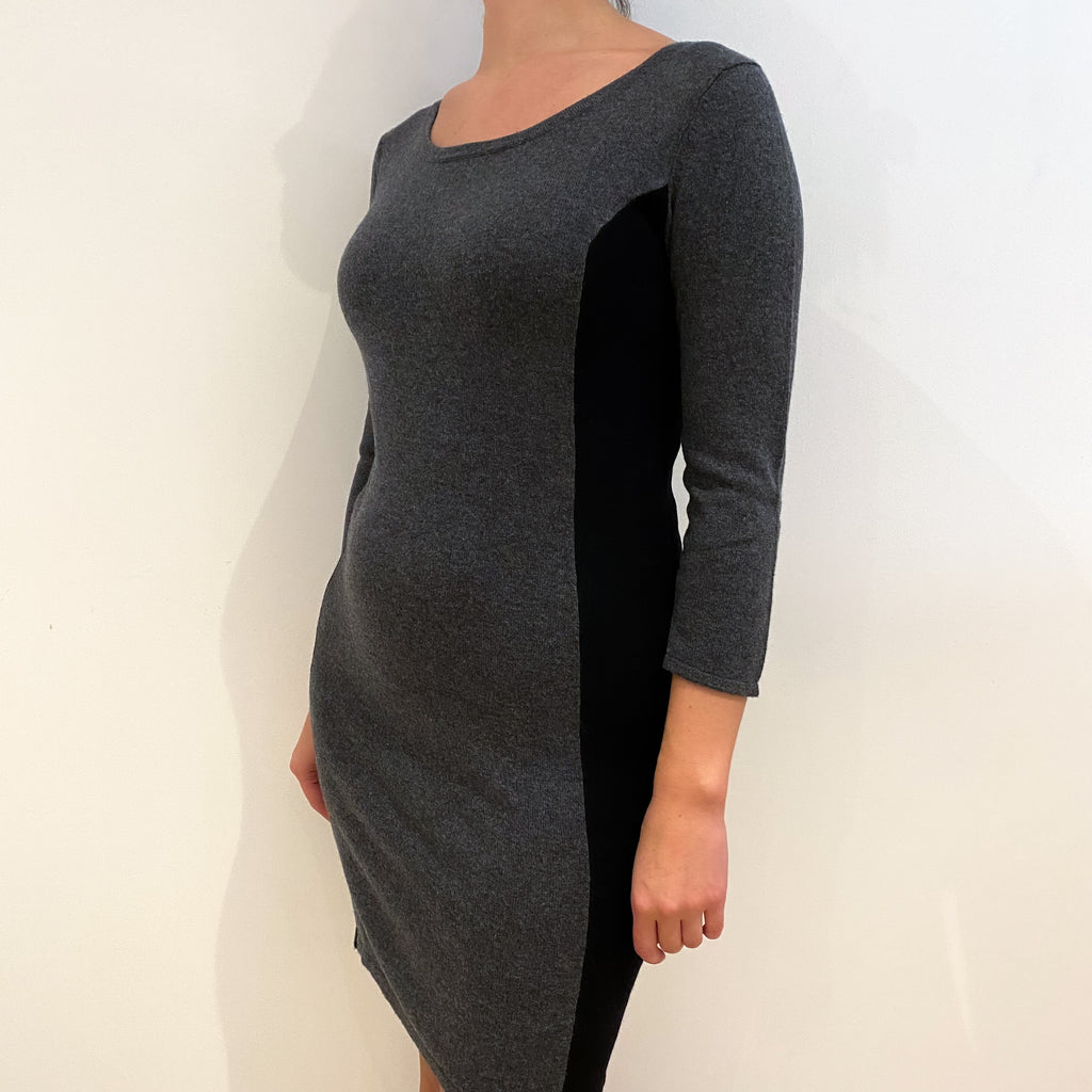 Slate Grey 3/4 Sleeved Dress Small