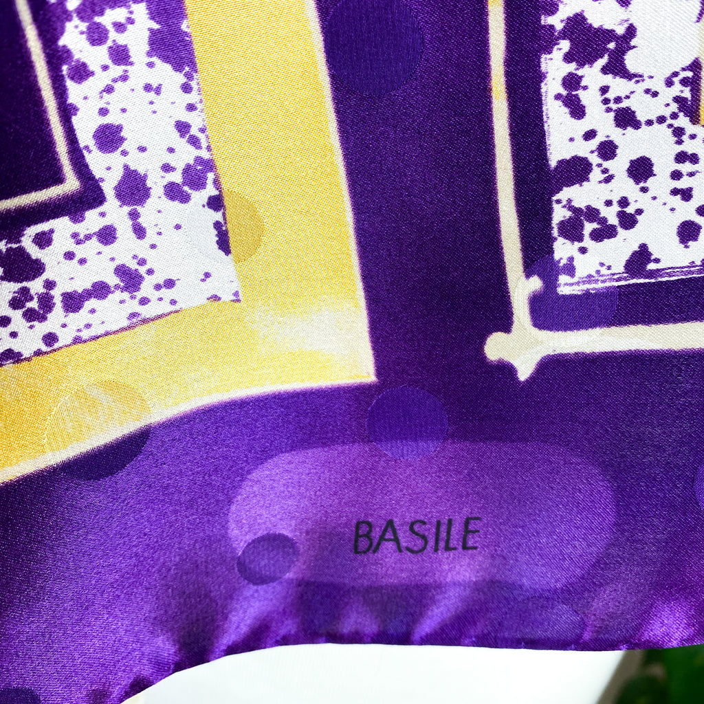 Large Basile Italian Silk Scarf