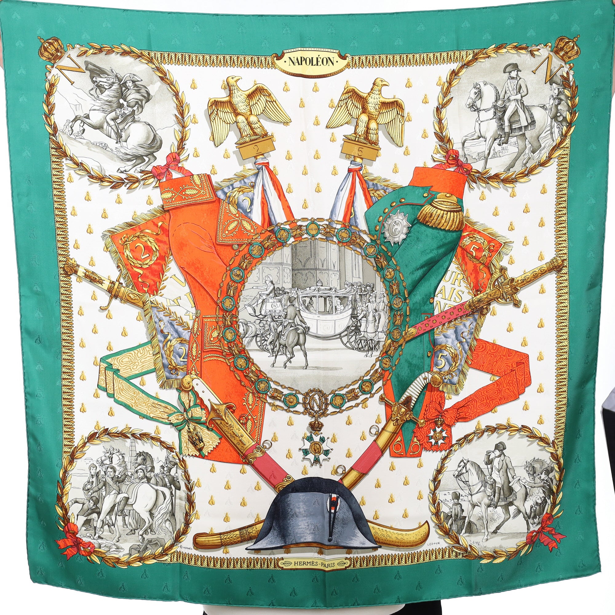 Pristine Hermès Napoléon Silk Scarf