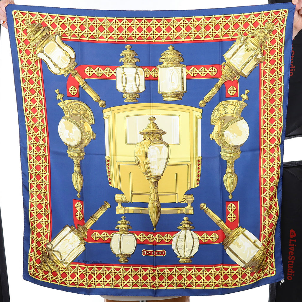 Hermès Feux de Route Silk Scarf
