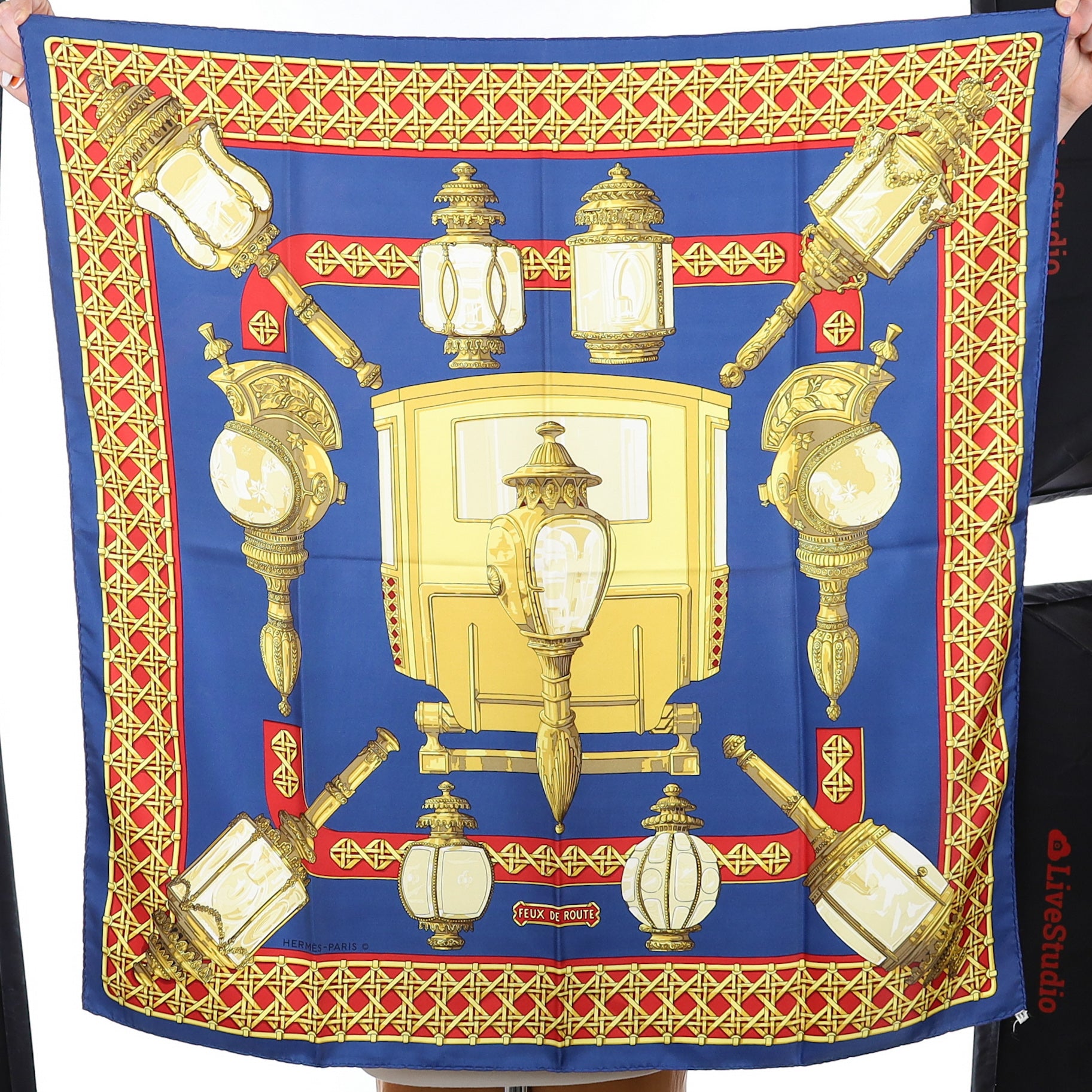 Hermès Feux de Route Silk Scarf