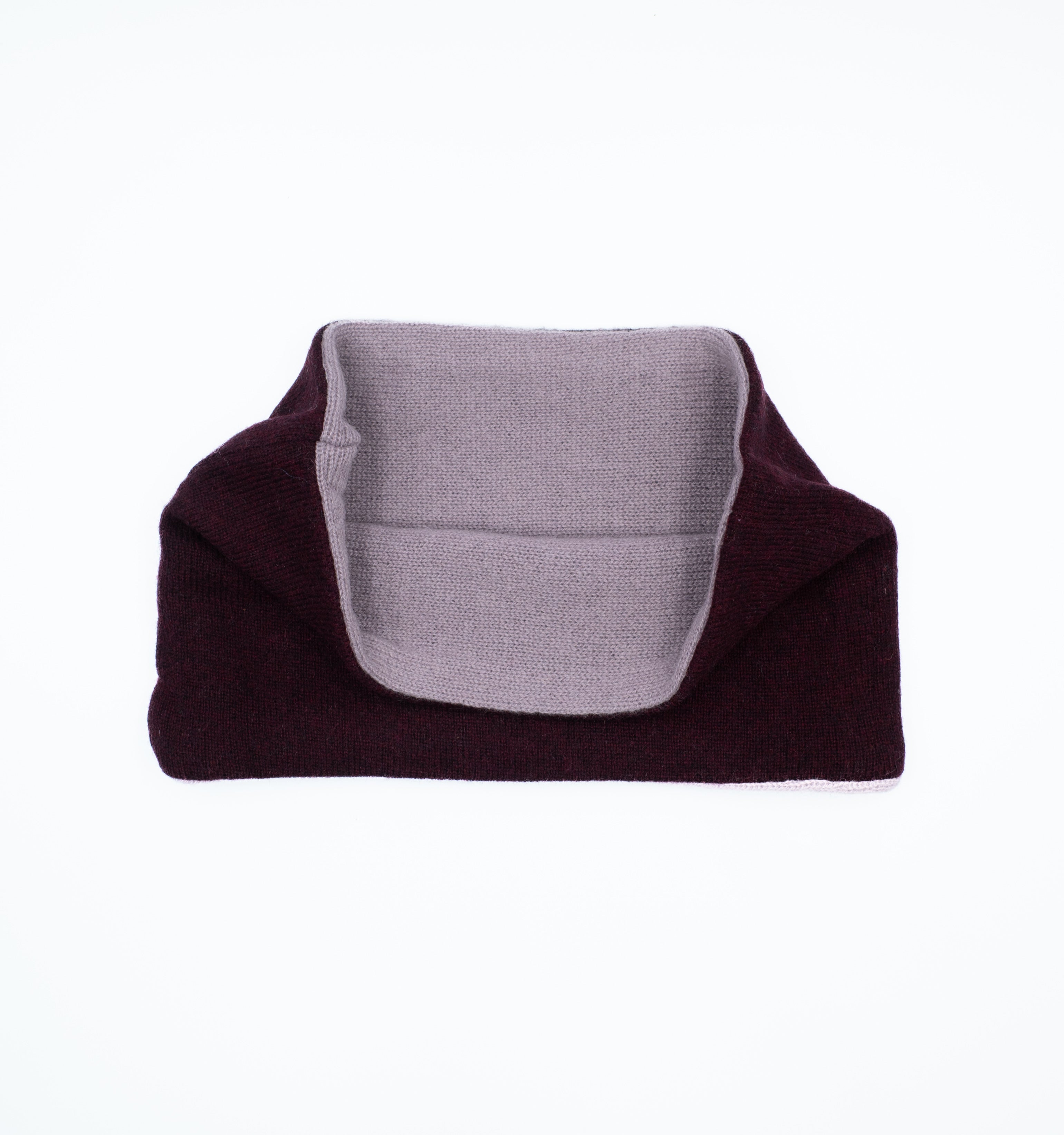 Sangria and Dusky Purple Neck Warmer