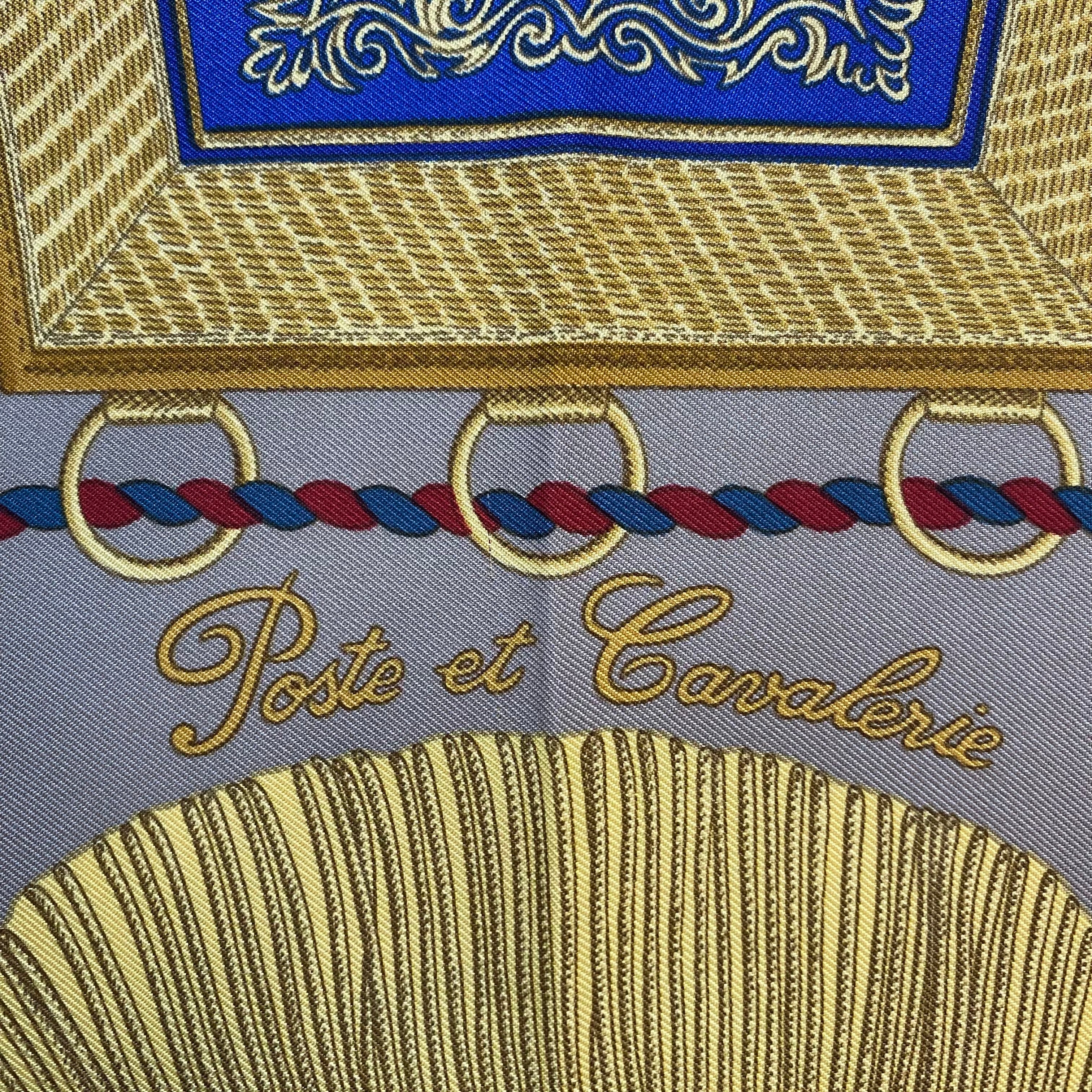 Hermès Poste Et Cavalerie Silk Scarf