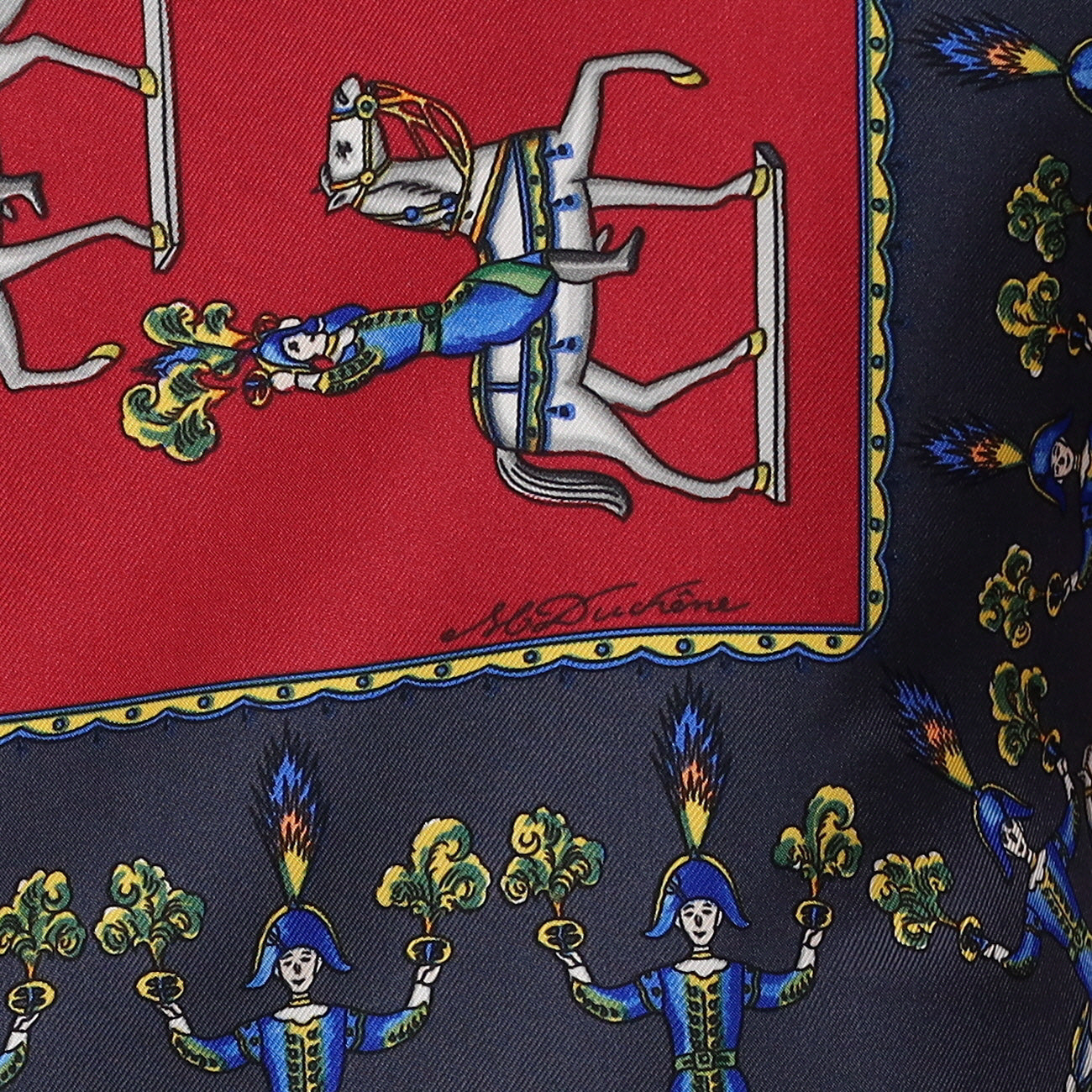 Hermès Les Artificiers Silk Scarf