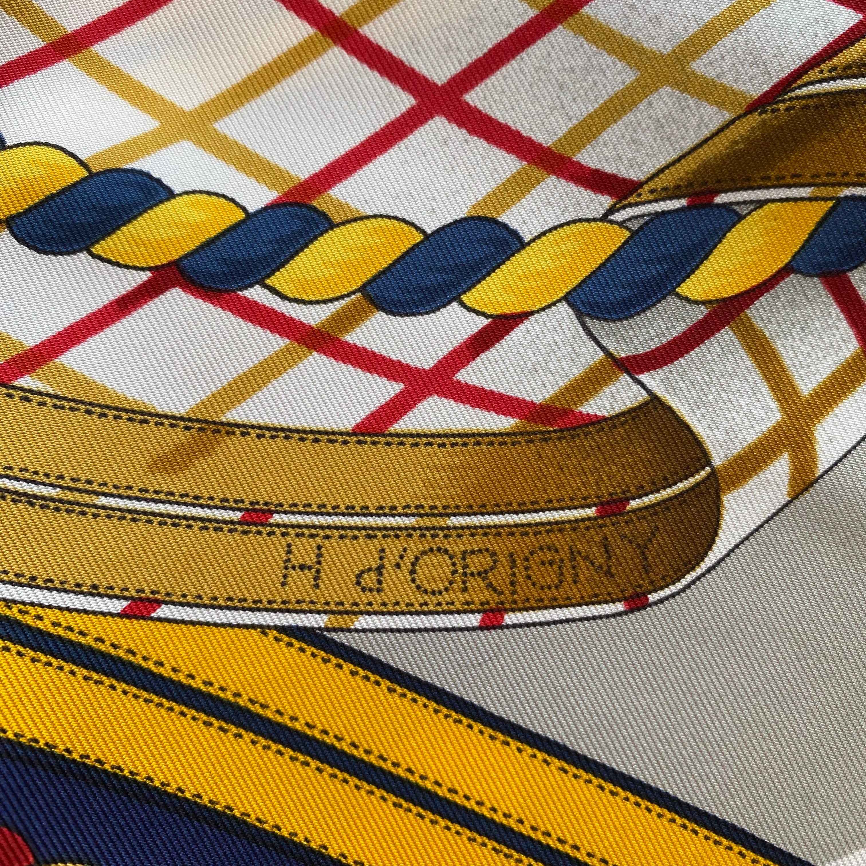 Brand New Boxed Hermès Grande Tenue Silk Scarf